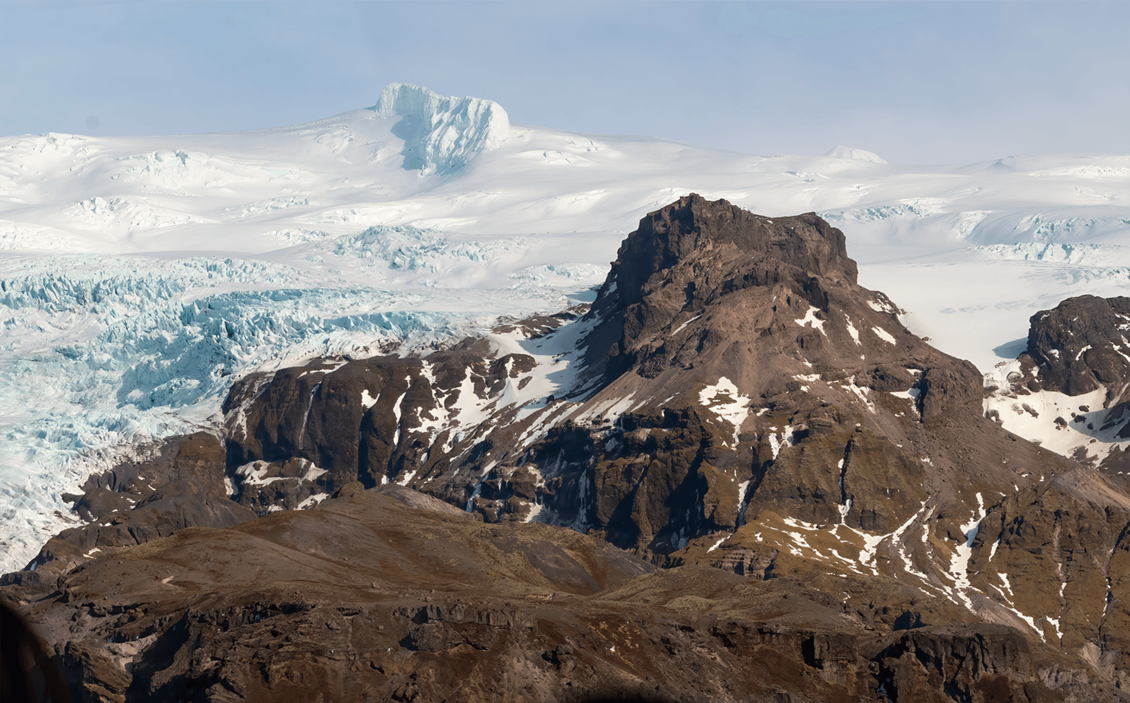 oraefajokull glacier-topped volcano