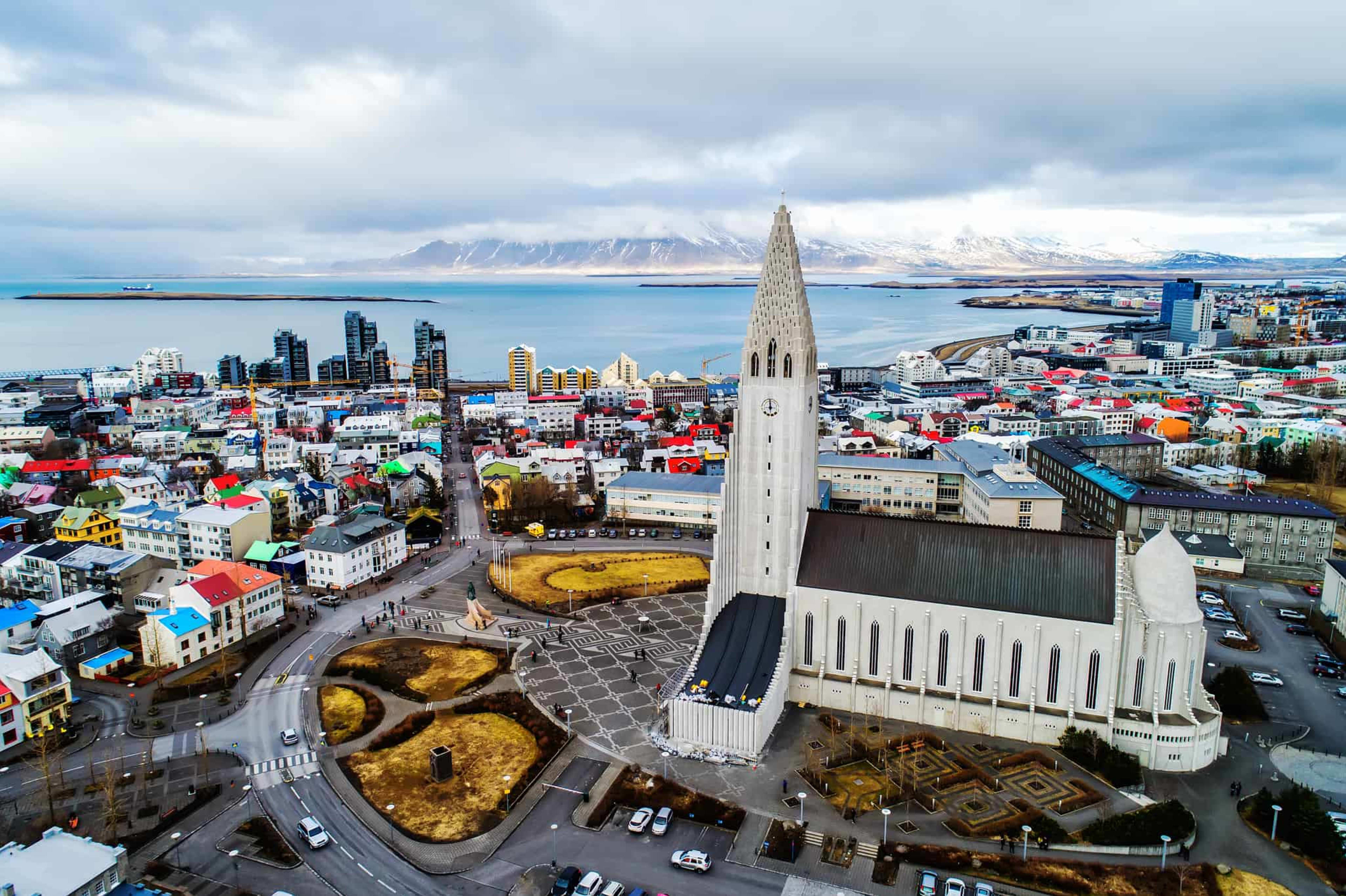 panorama of Reykjavik