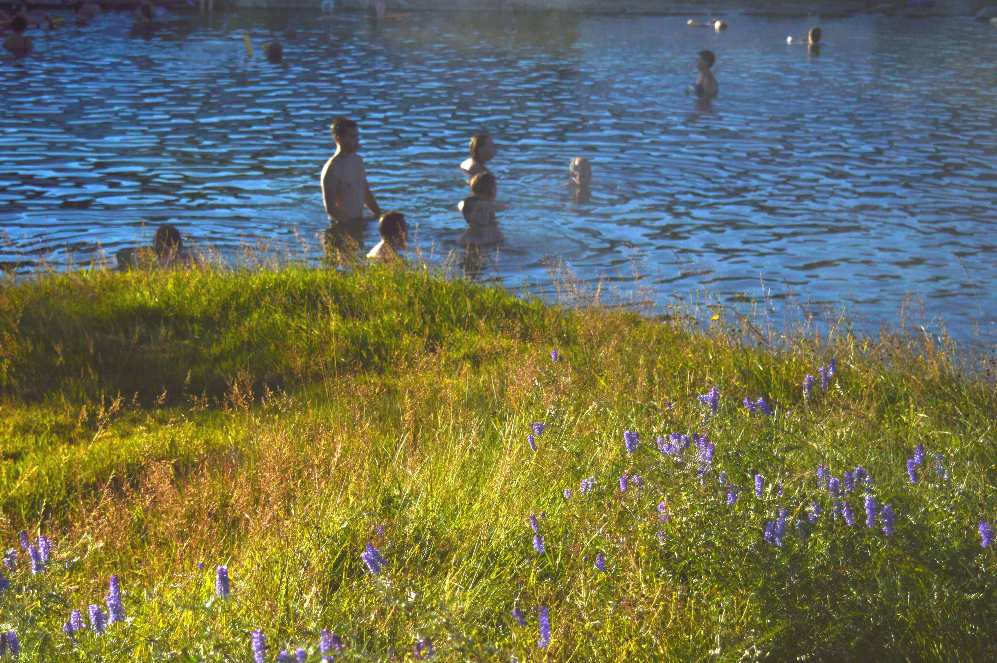 Secret Lagoon with nature around