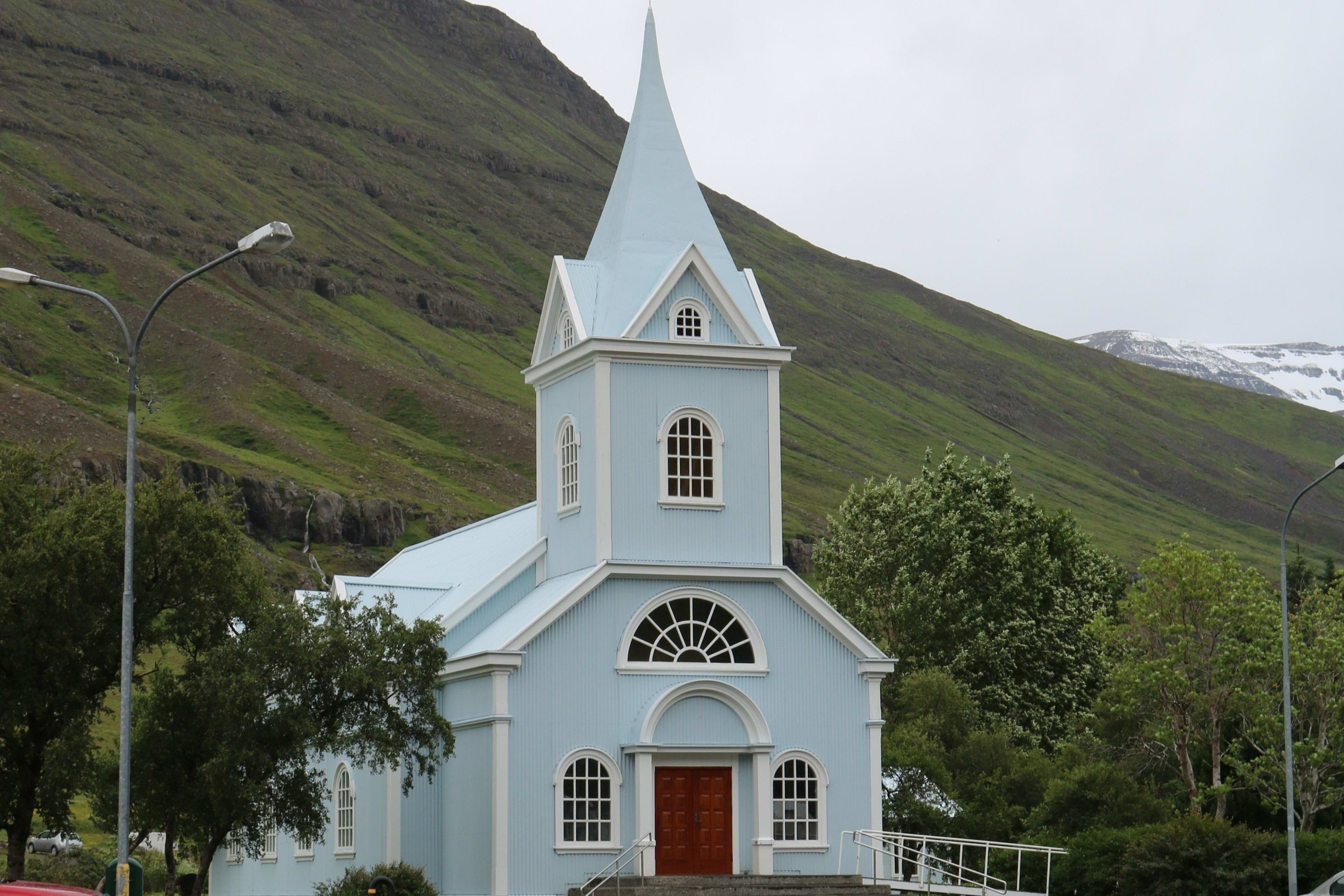 Seydisfjordur white church