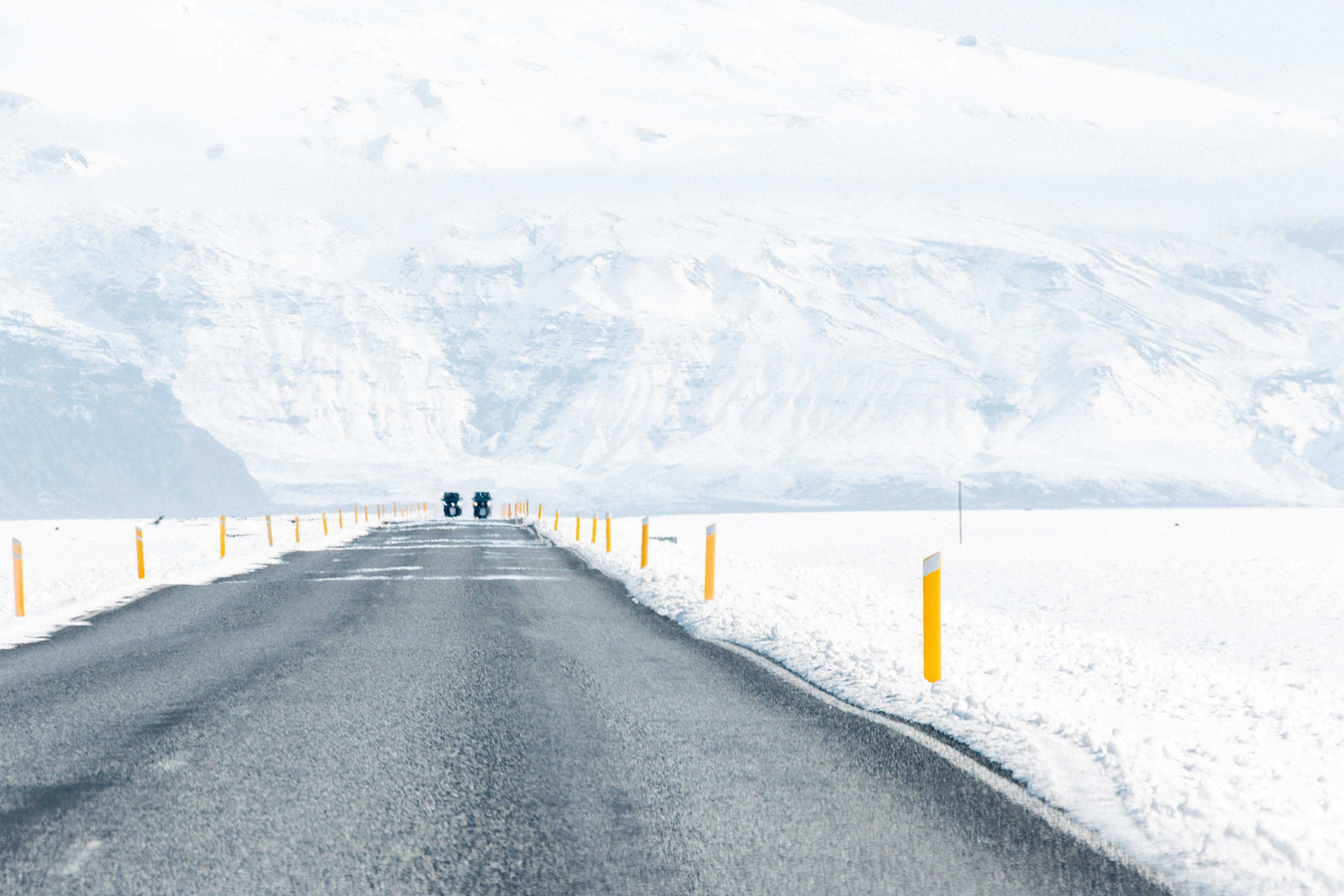 winter road in iceland