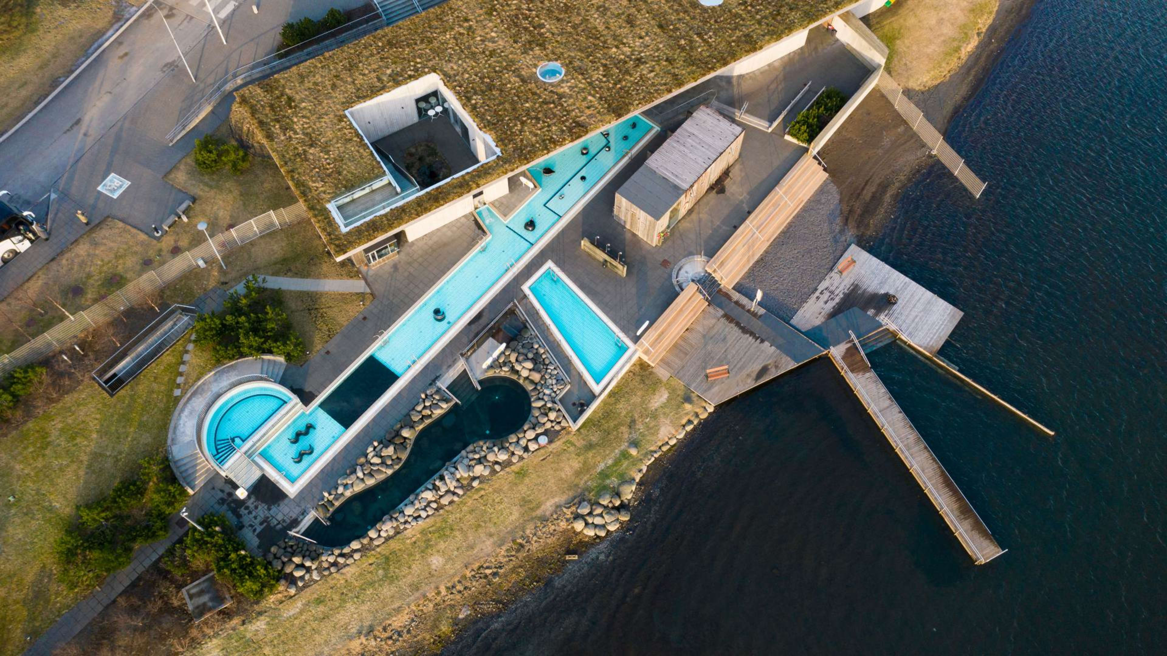 laugarvatn fontana drone image