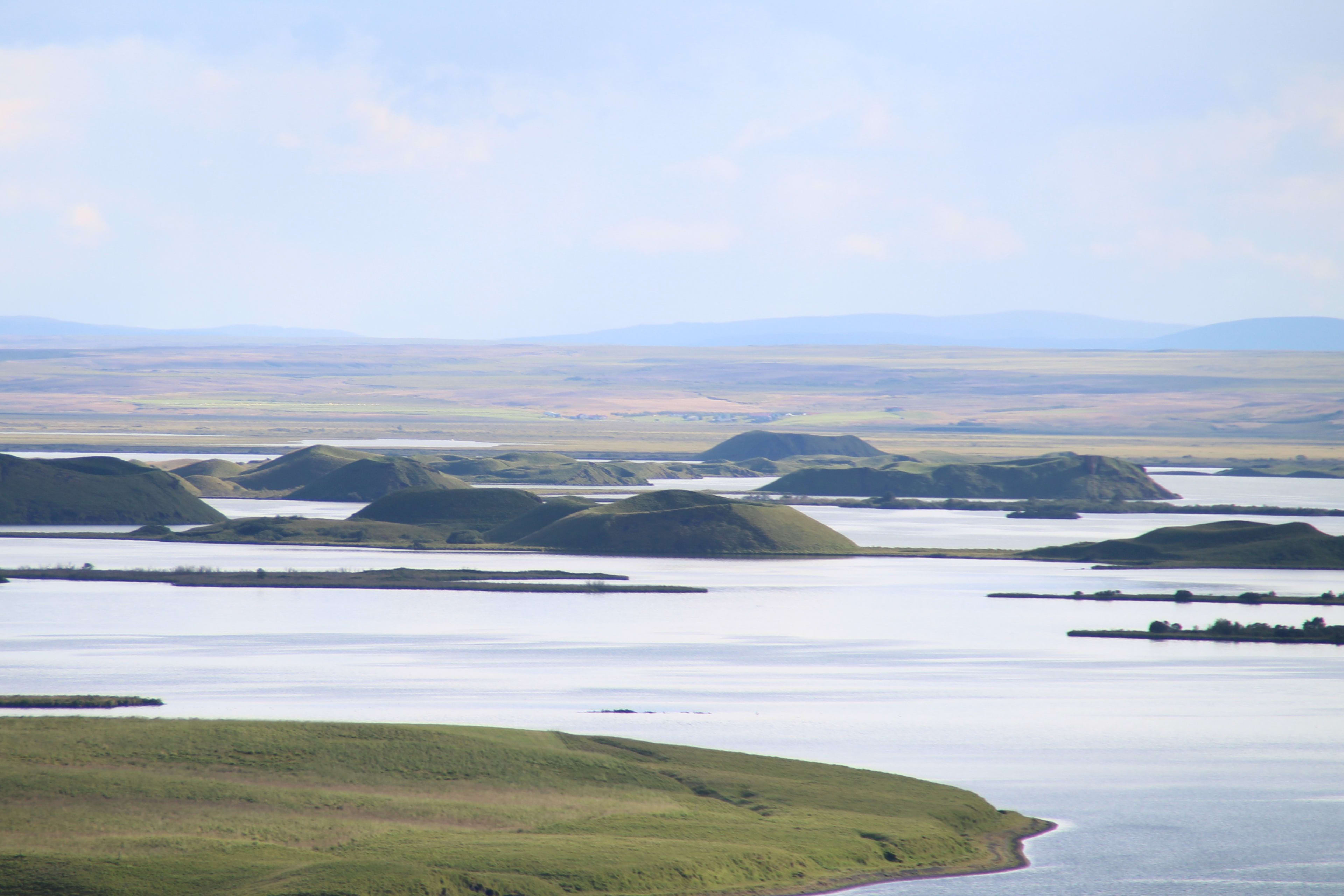 peaceful lake myvatn area