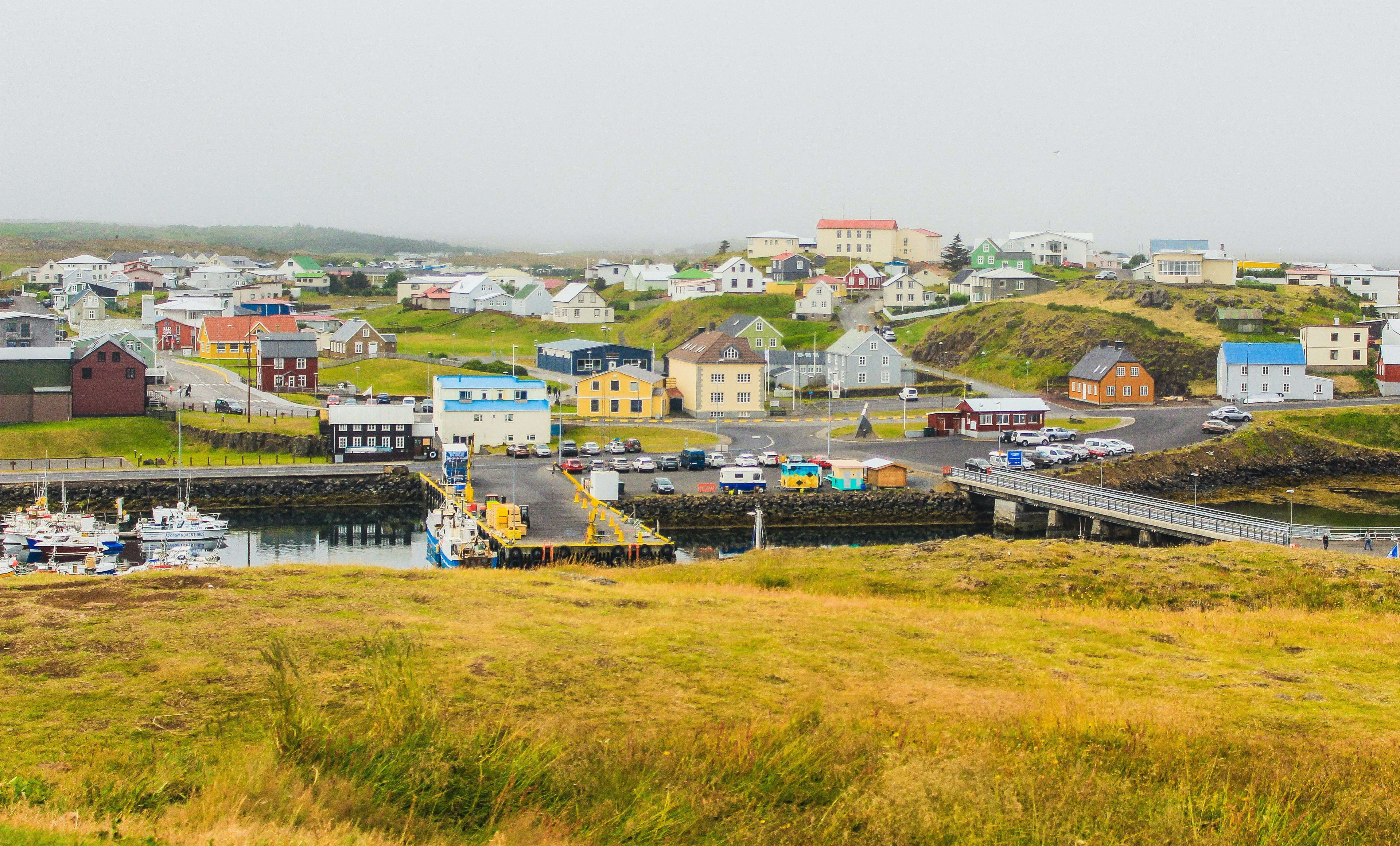 stykkisholmur in summer sunny days