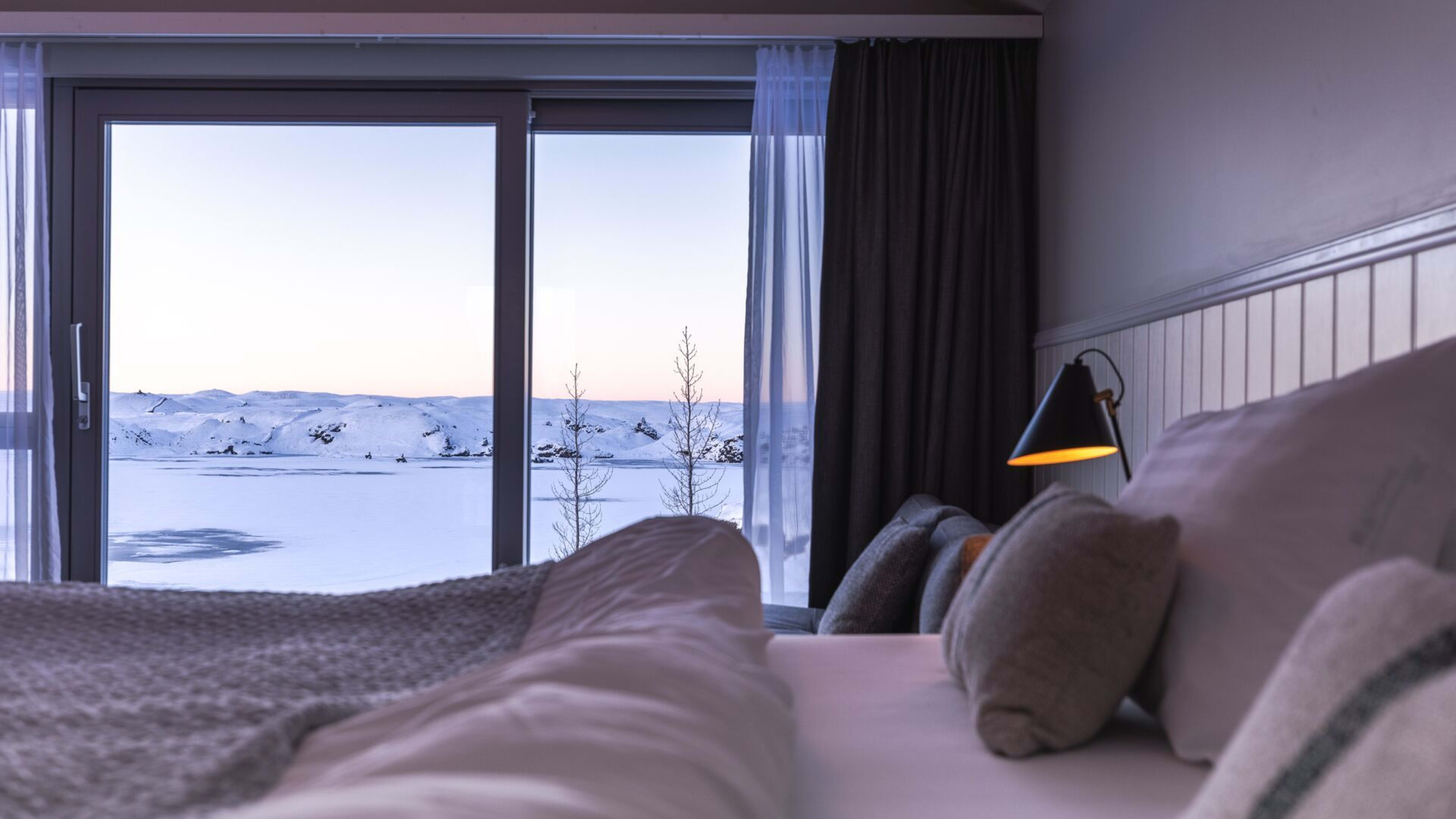 bed view of magma hotel