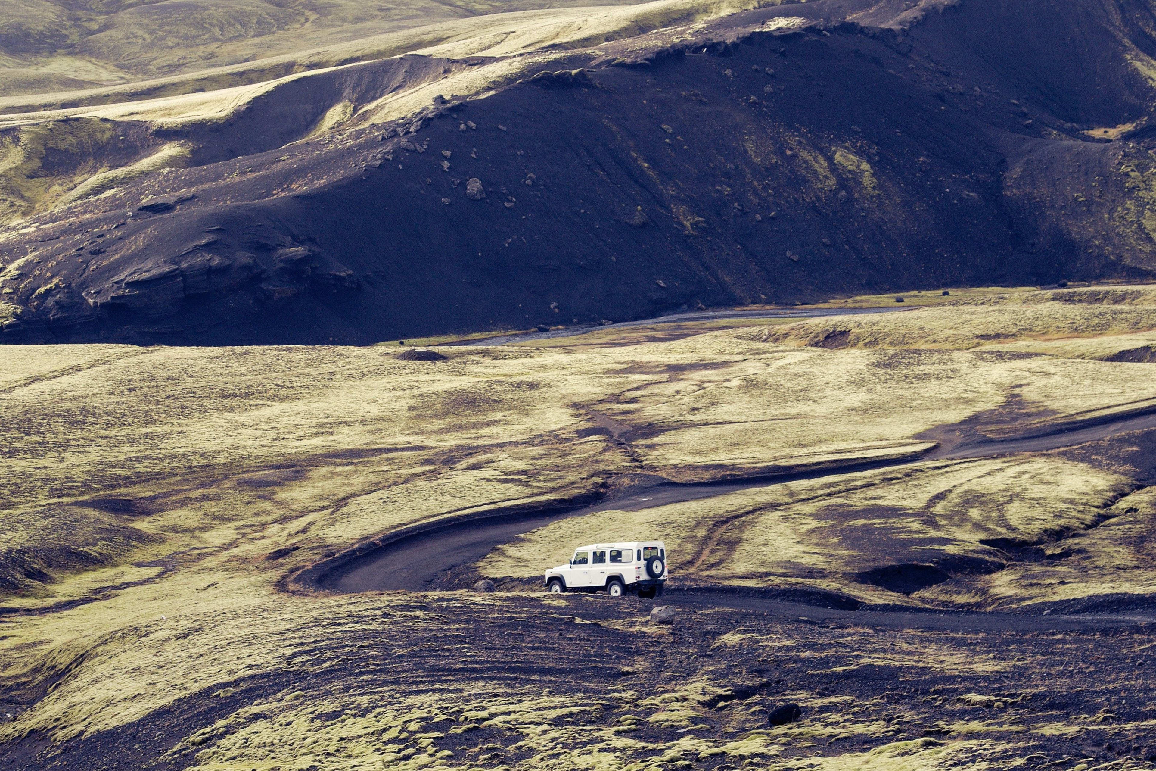 driving in iceland nature wild