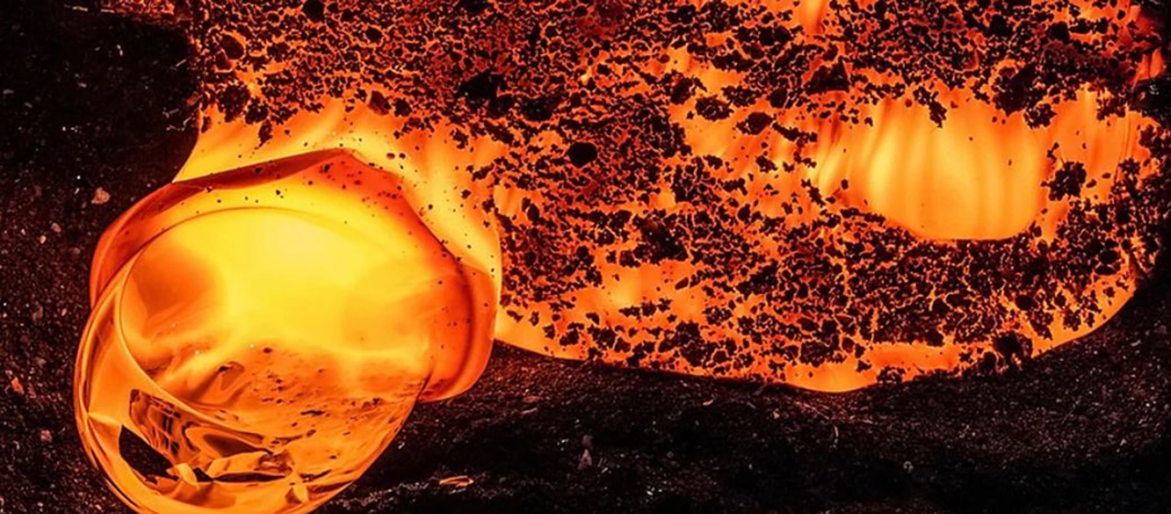 lava burning in the lava show