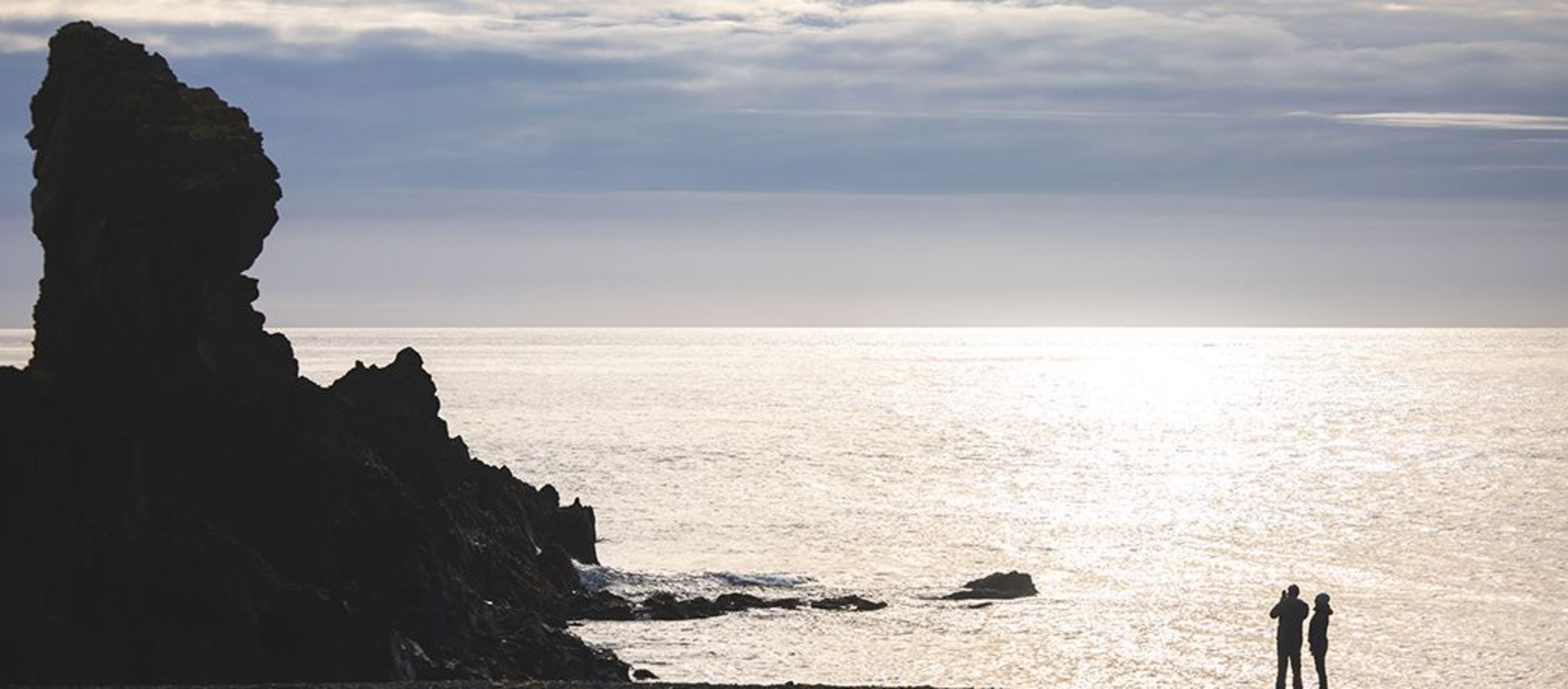 people at iceland coast