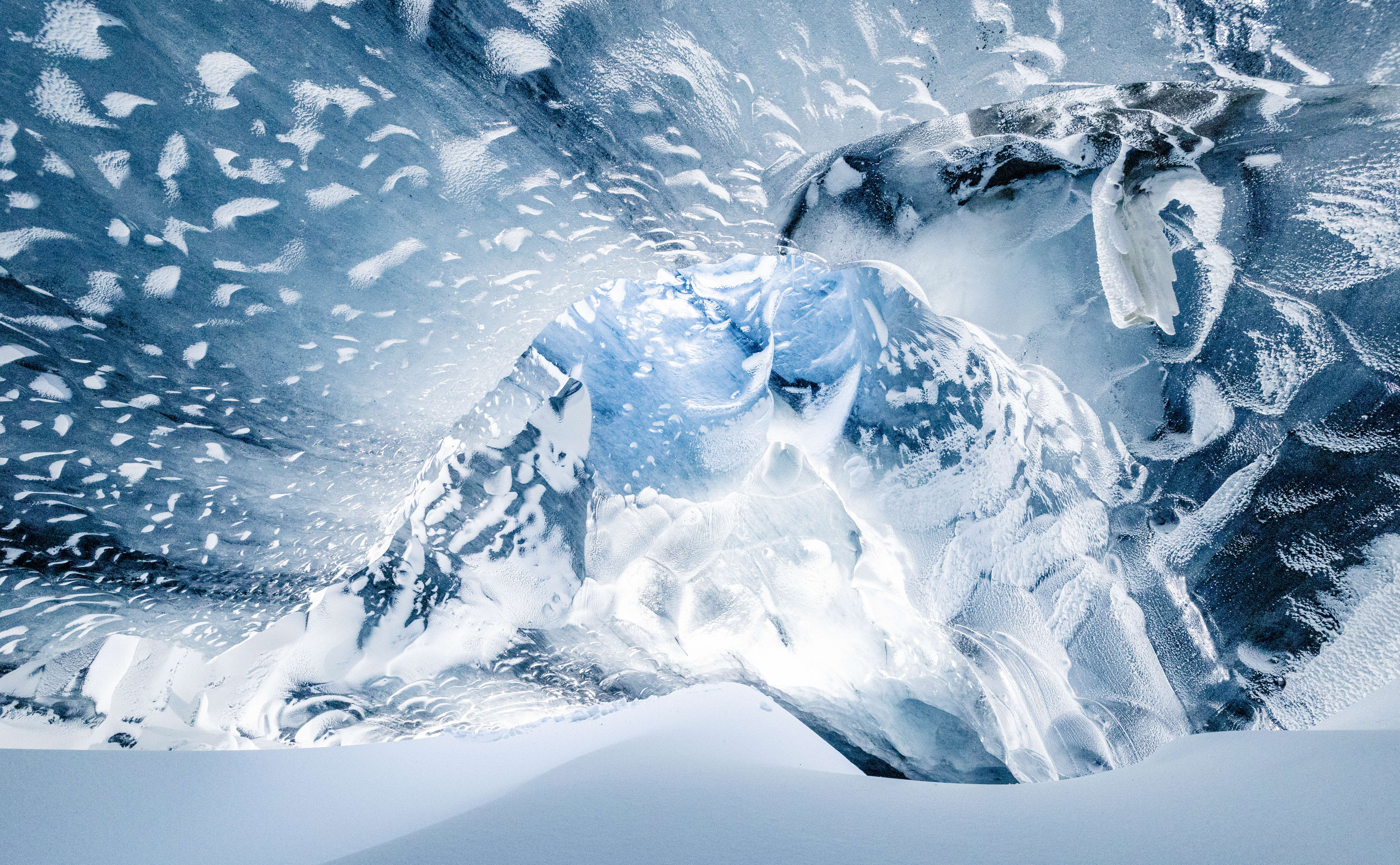 giant Myrdalsjokull ice cave