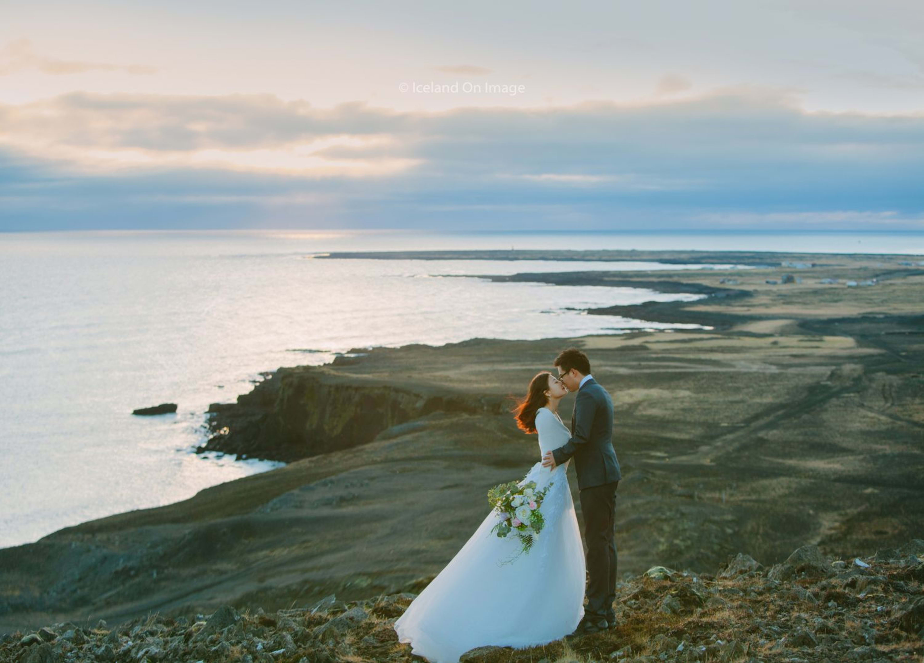 touching moment of couple at reykjanes