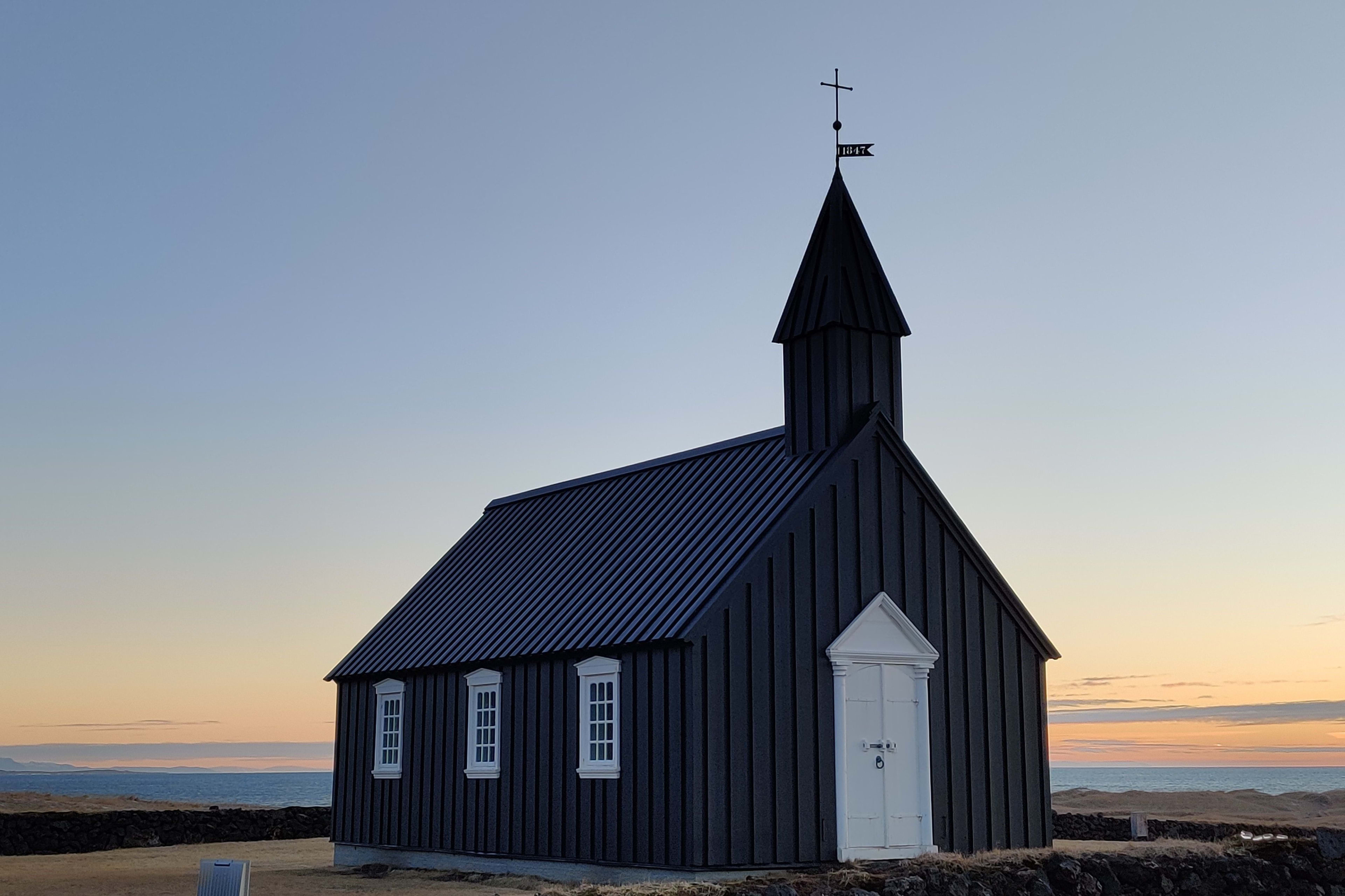 Budakirkja church at snaefellsnes