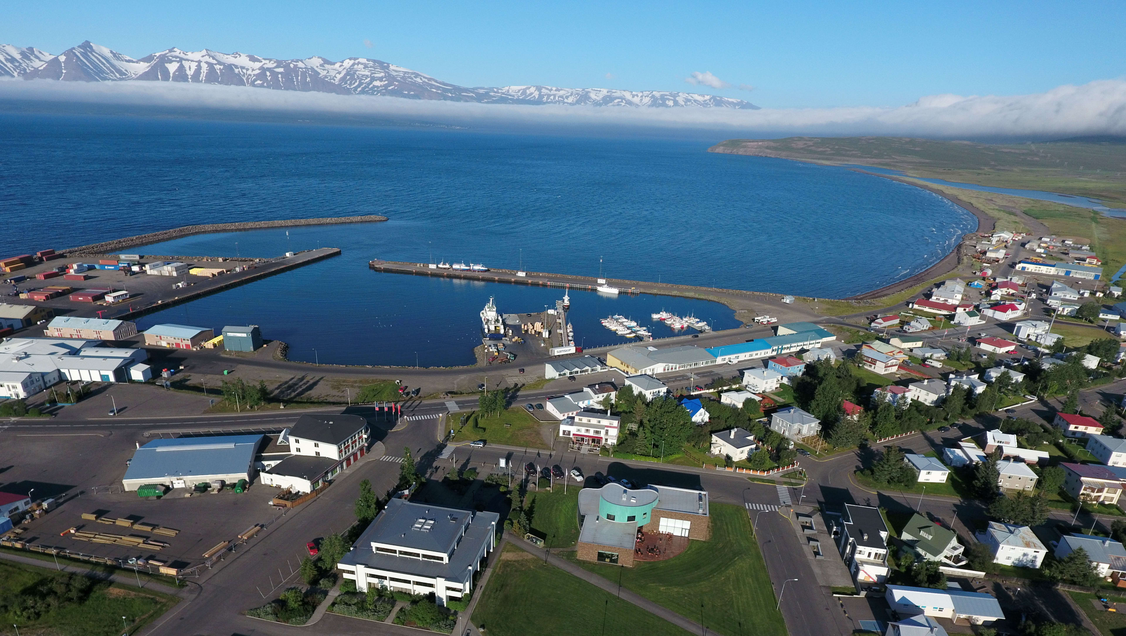 Dalvik town and its coast