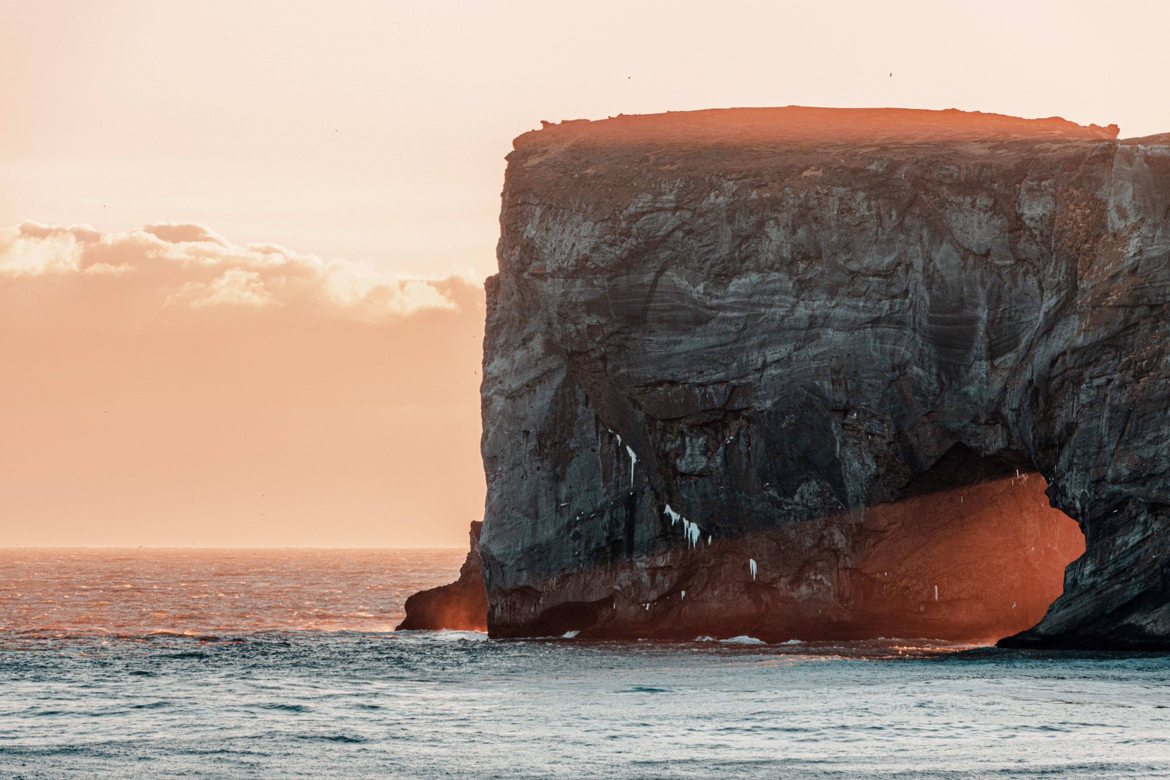 Dyrholaey at sunset