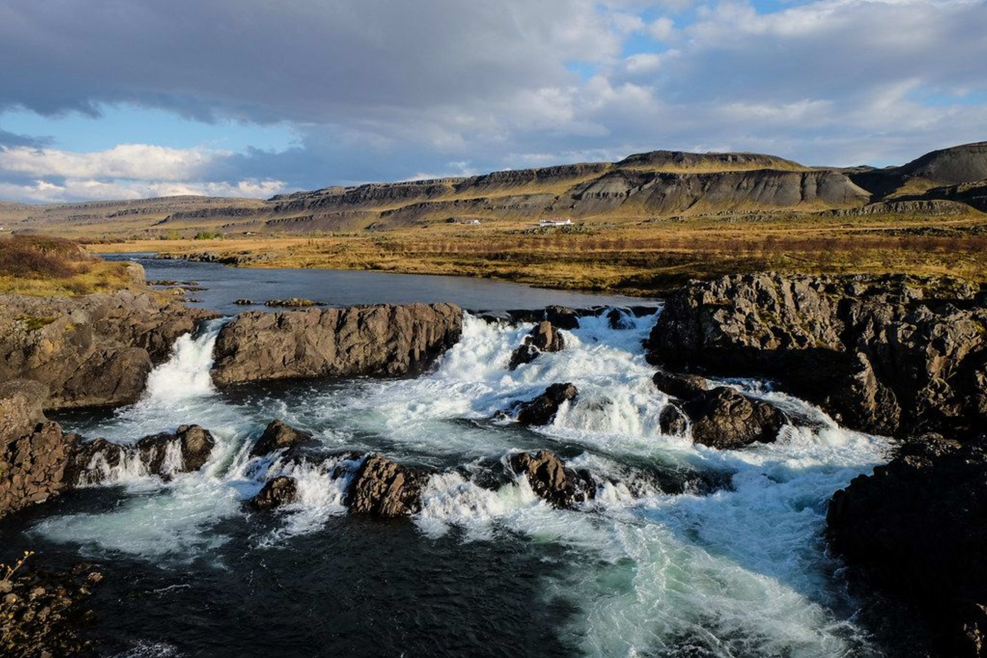 Glanni Waterfall in west iceland