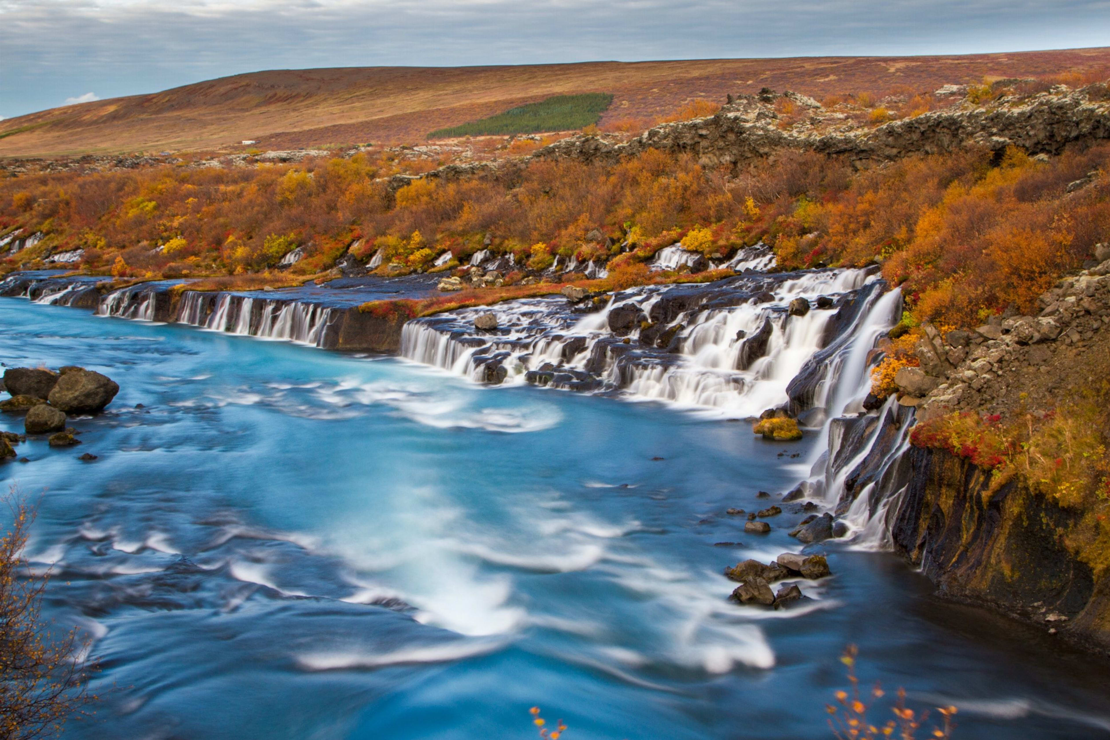 beautiful Hraunfossar