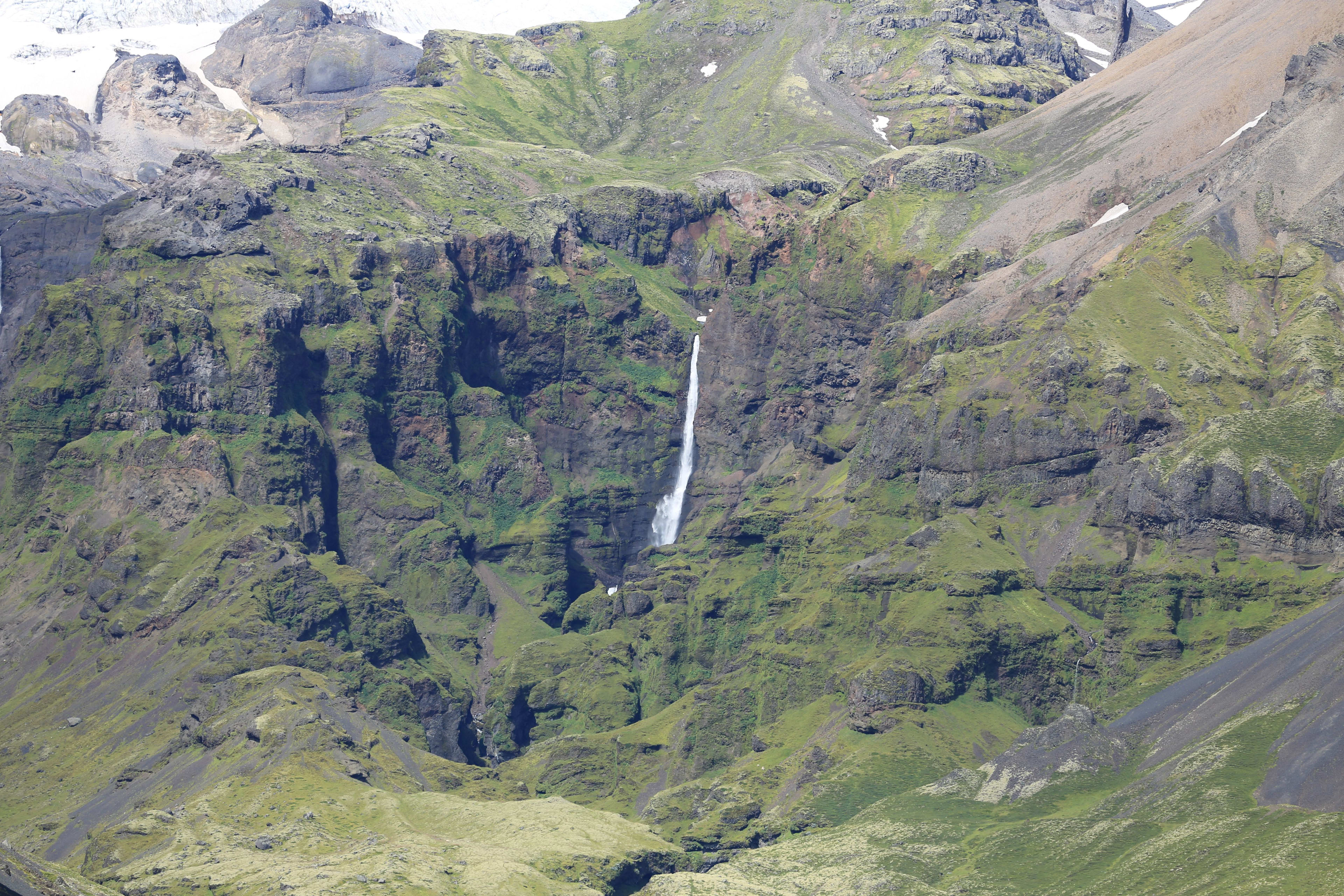 Hvannadalshnjukur and waterfall