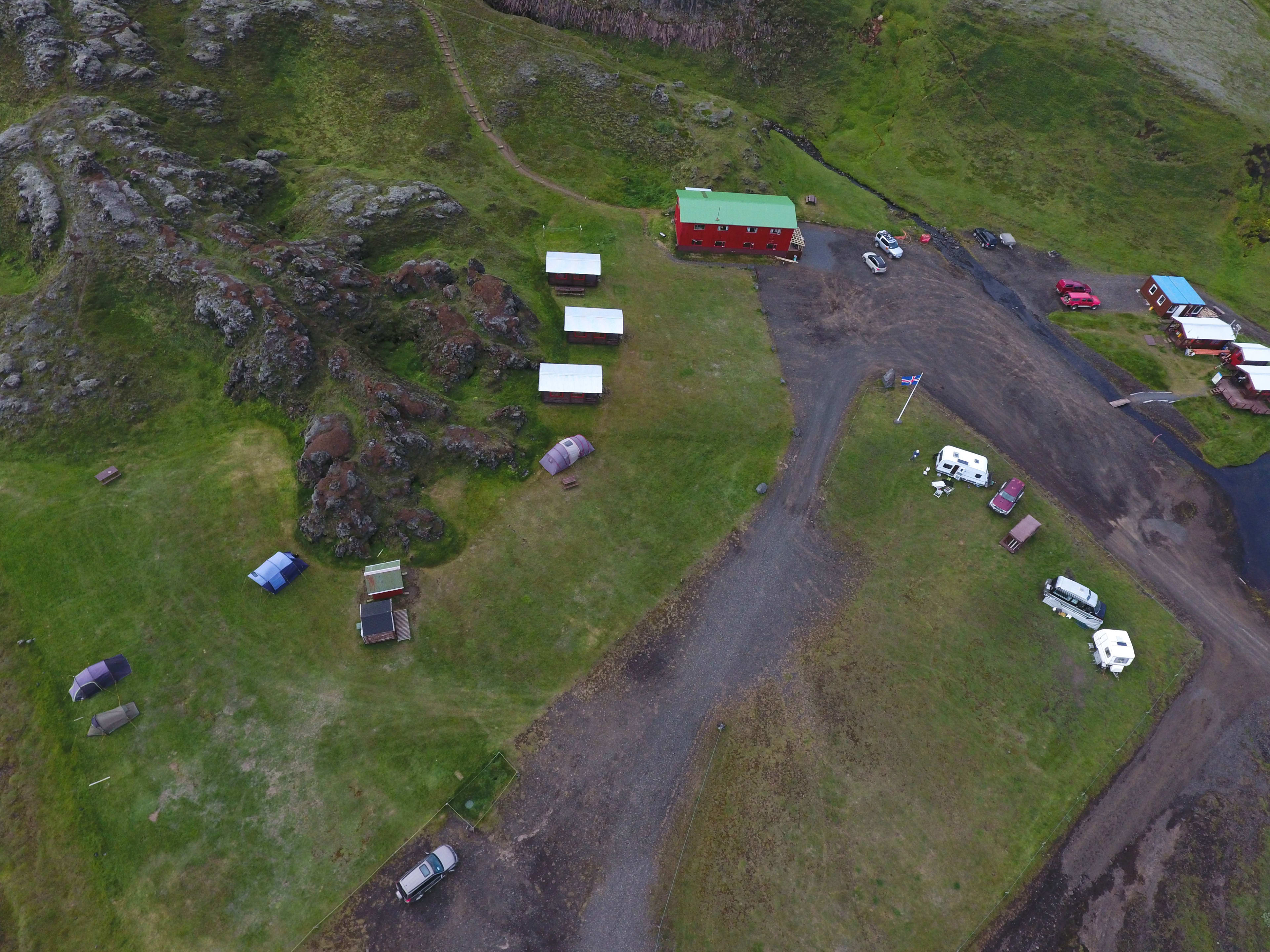 Kirkjubæjarklaustur from above