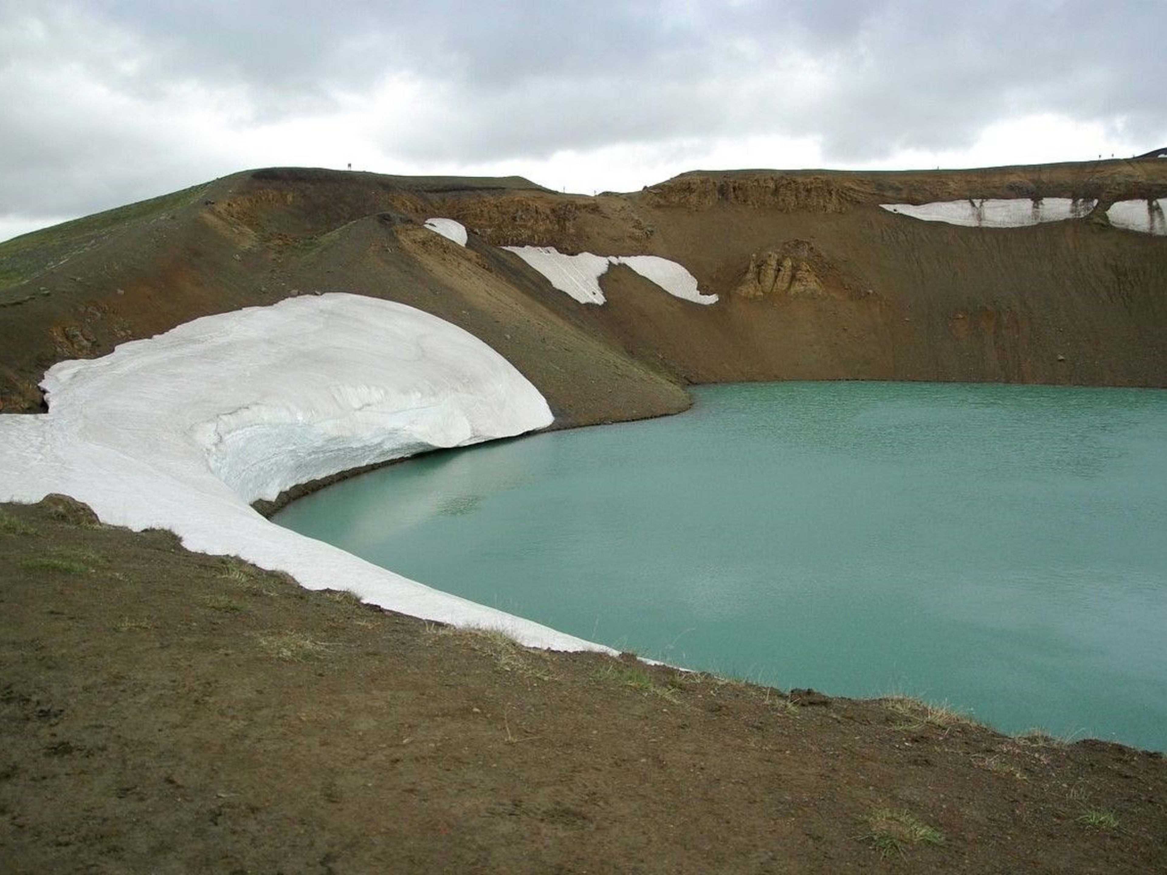iceland krafla volcano lake