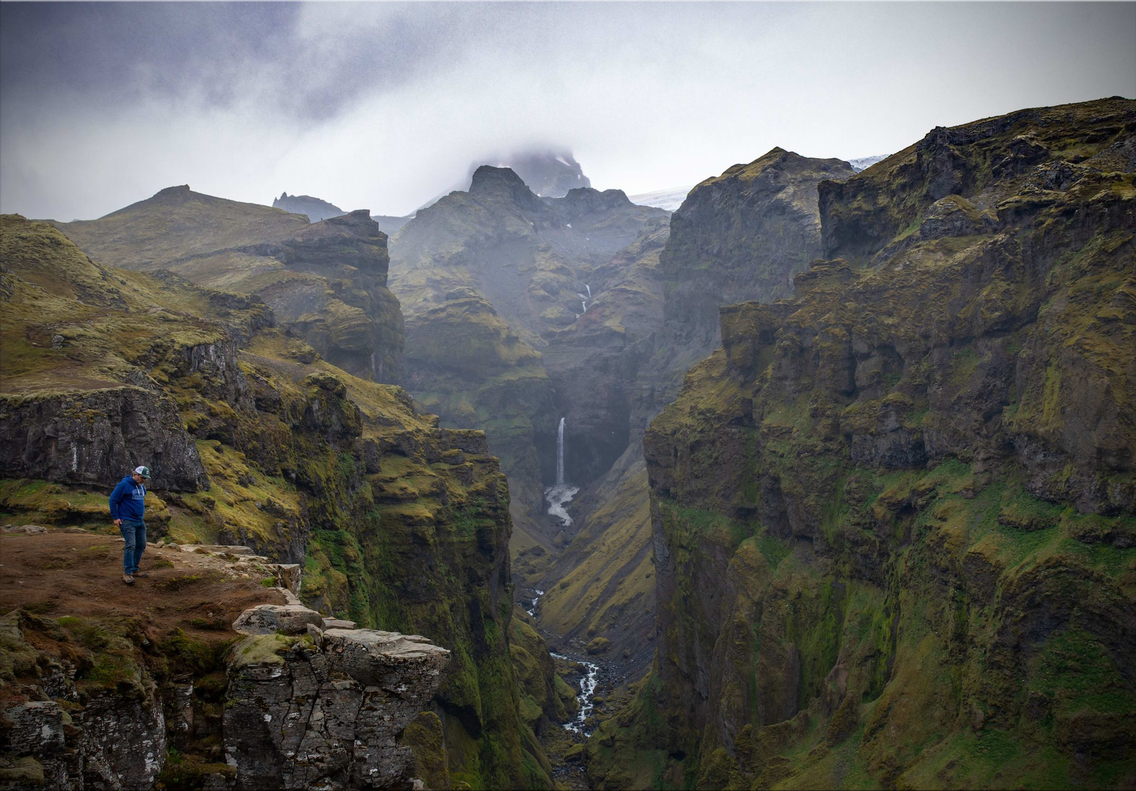 hiking at Mulagljufur canyon