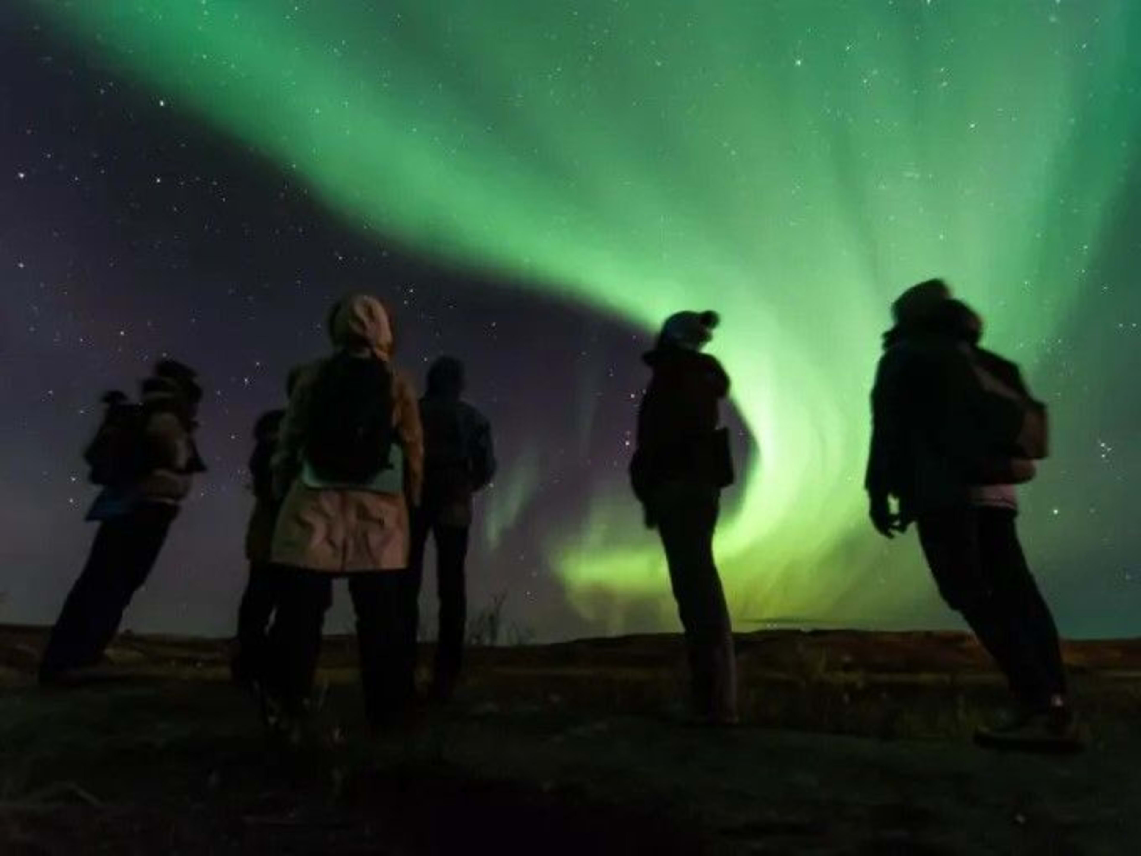 northern lights watching small group