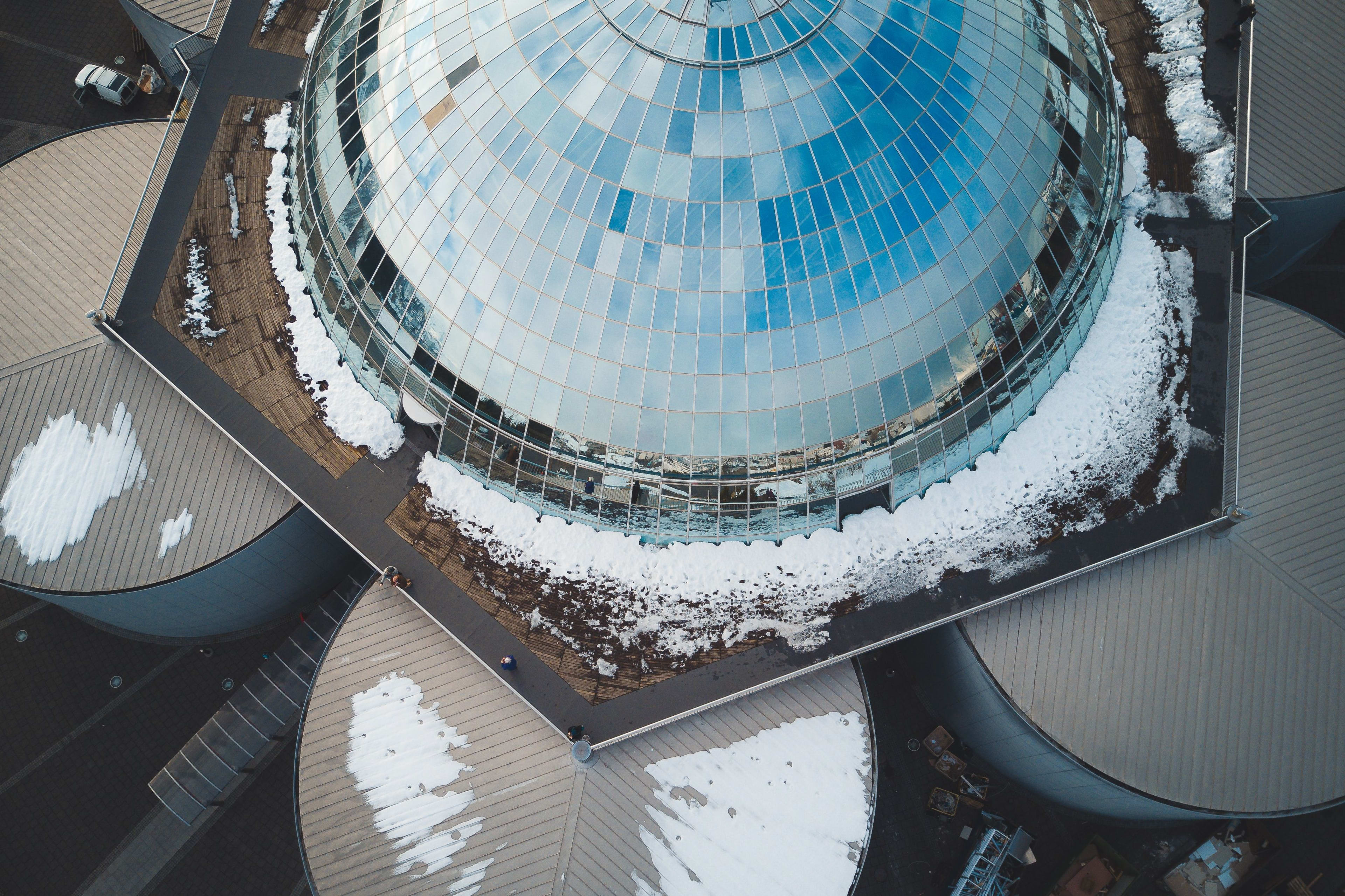 Perlan museum from above