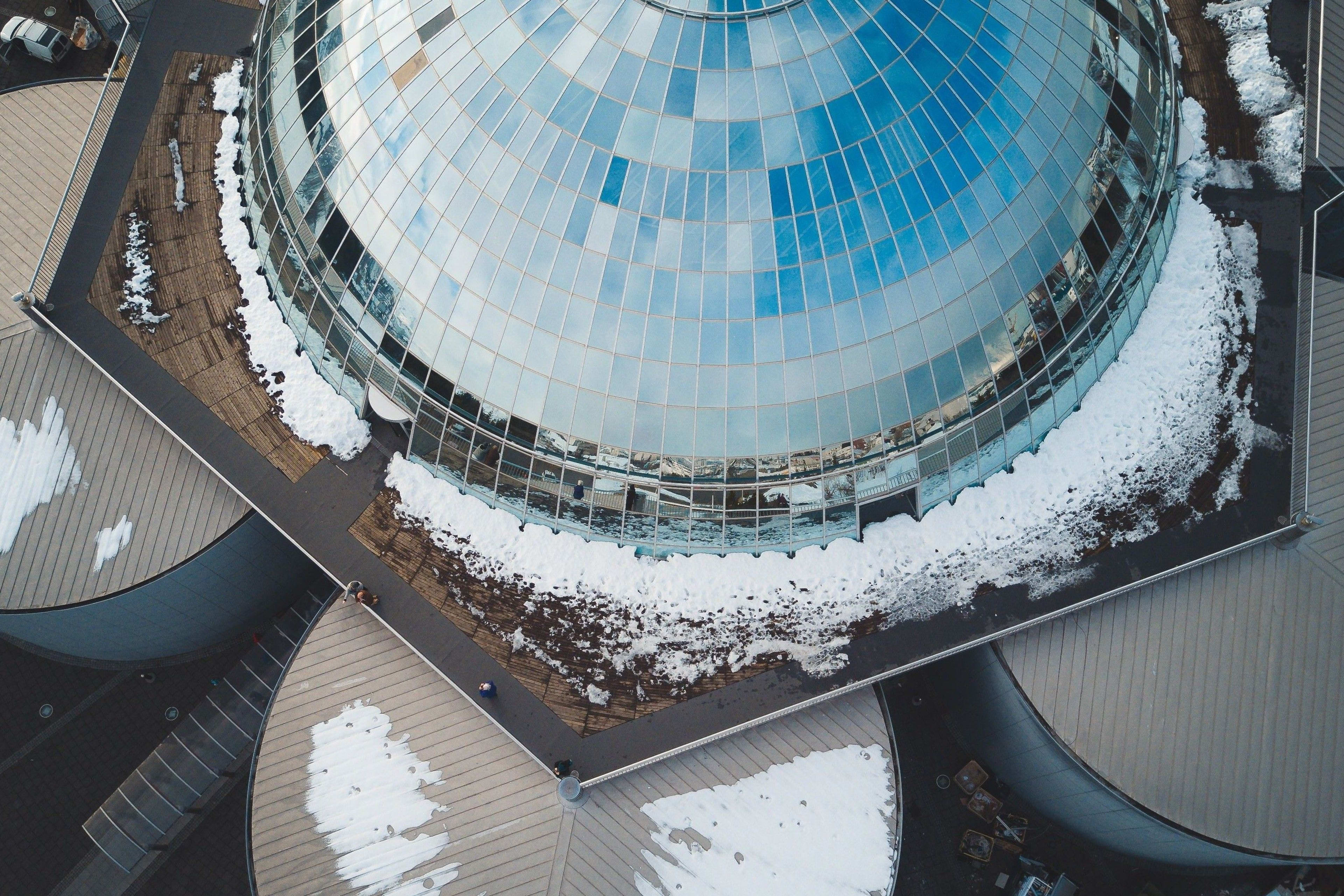 dome roof of perlan museum