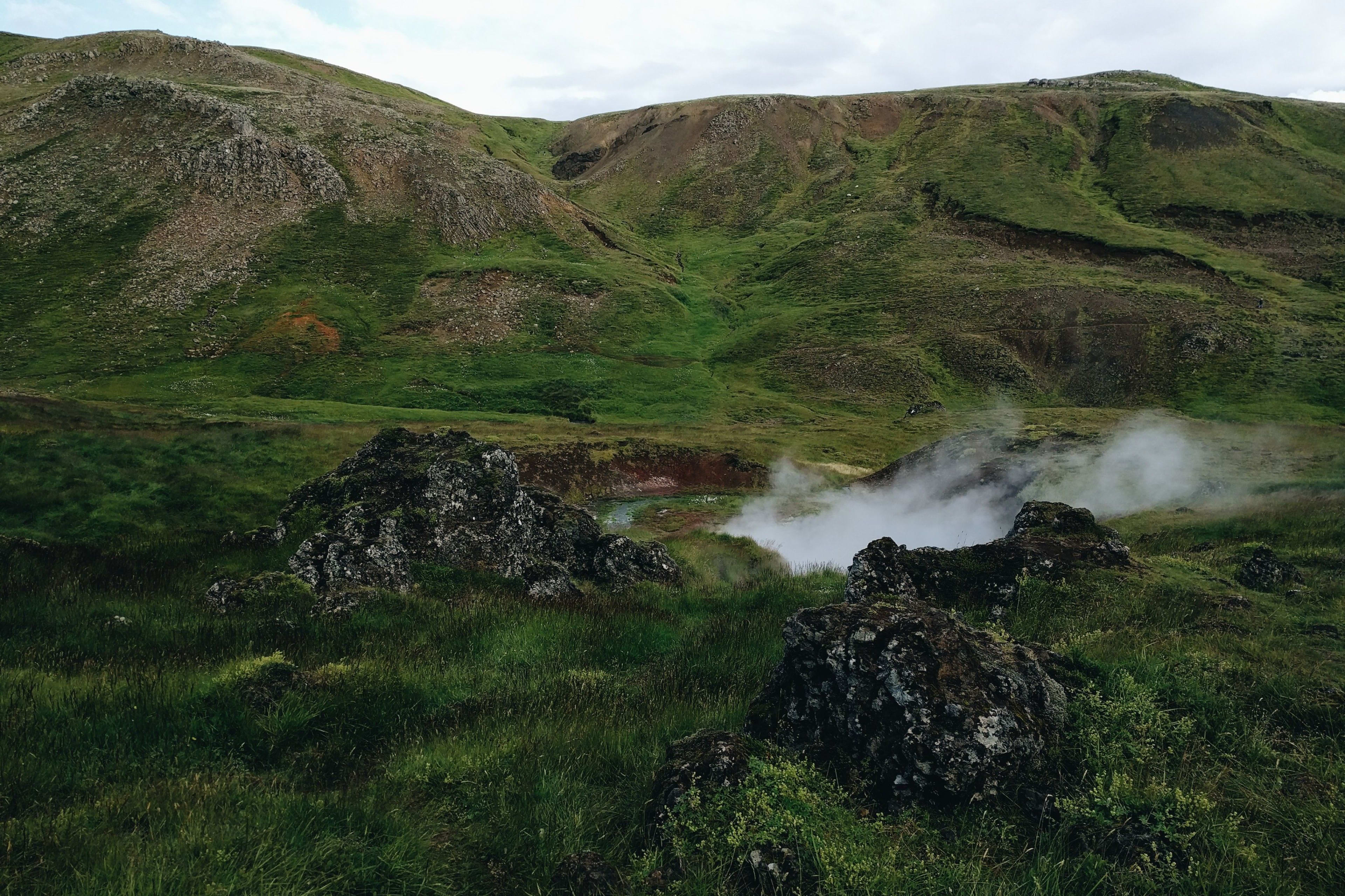 Reykjadalur valley of iceland