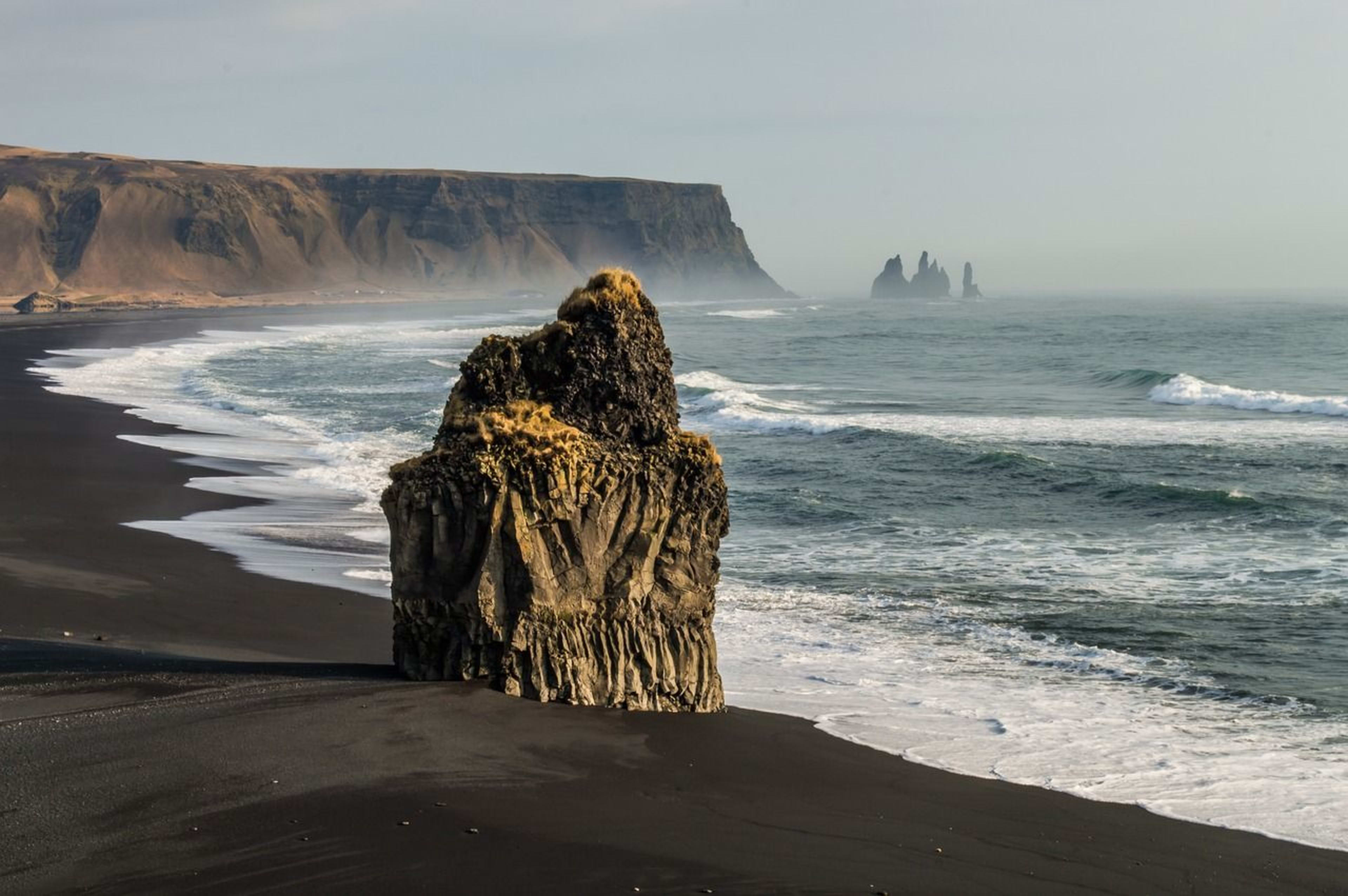 iceland black sand beach