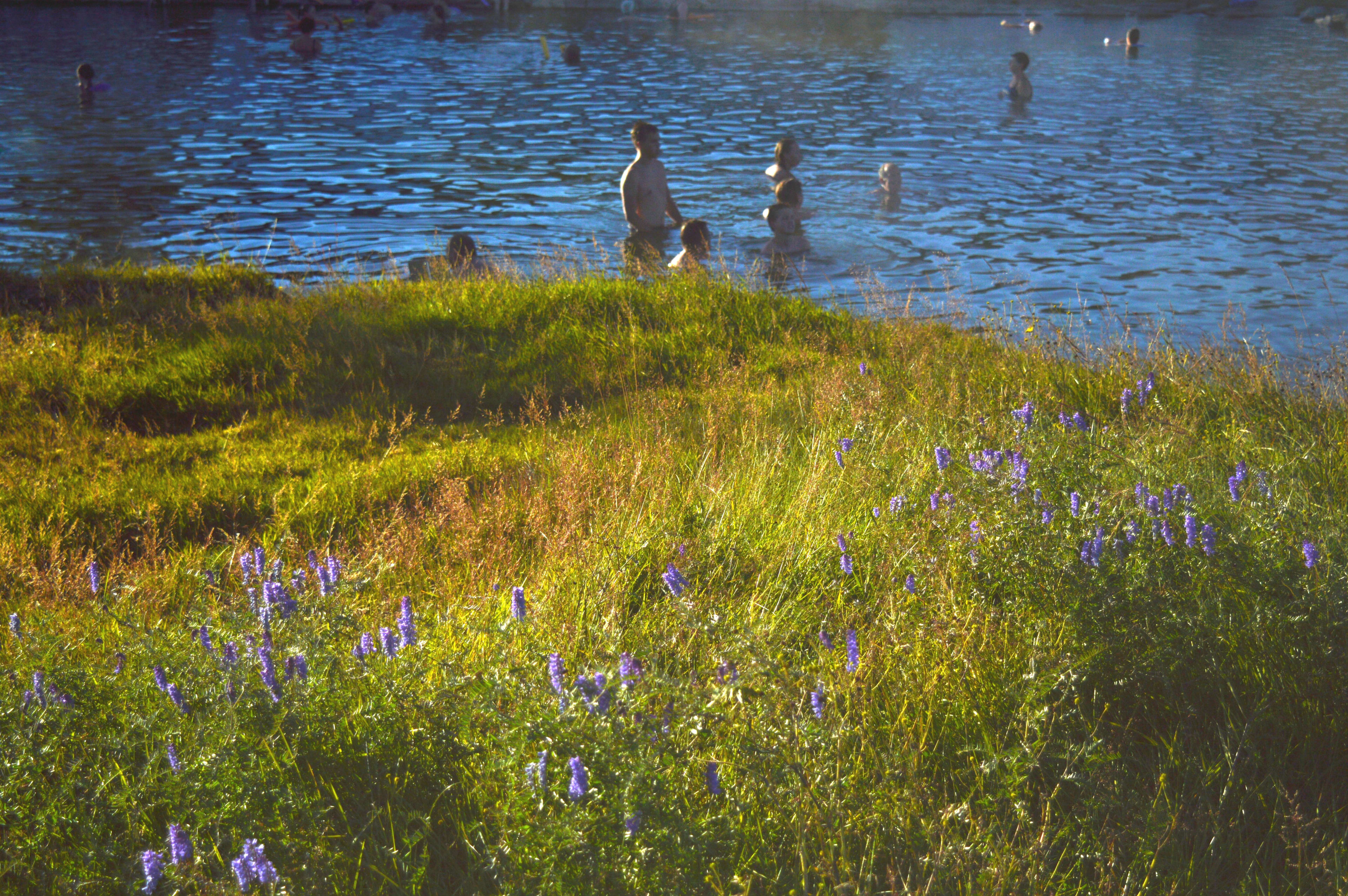 Secret Lagoon with nature around