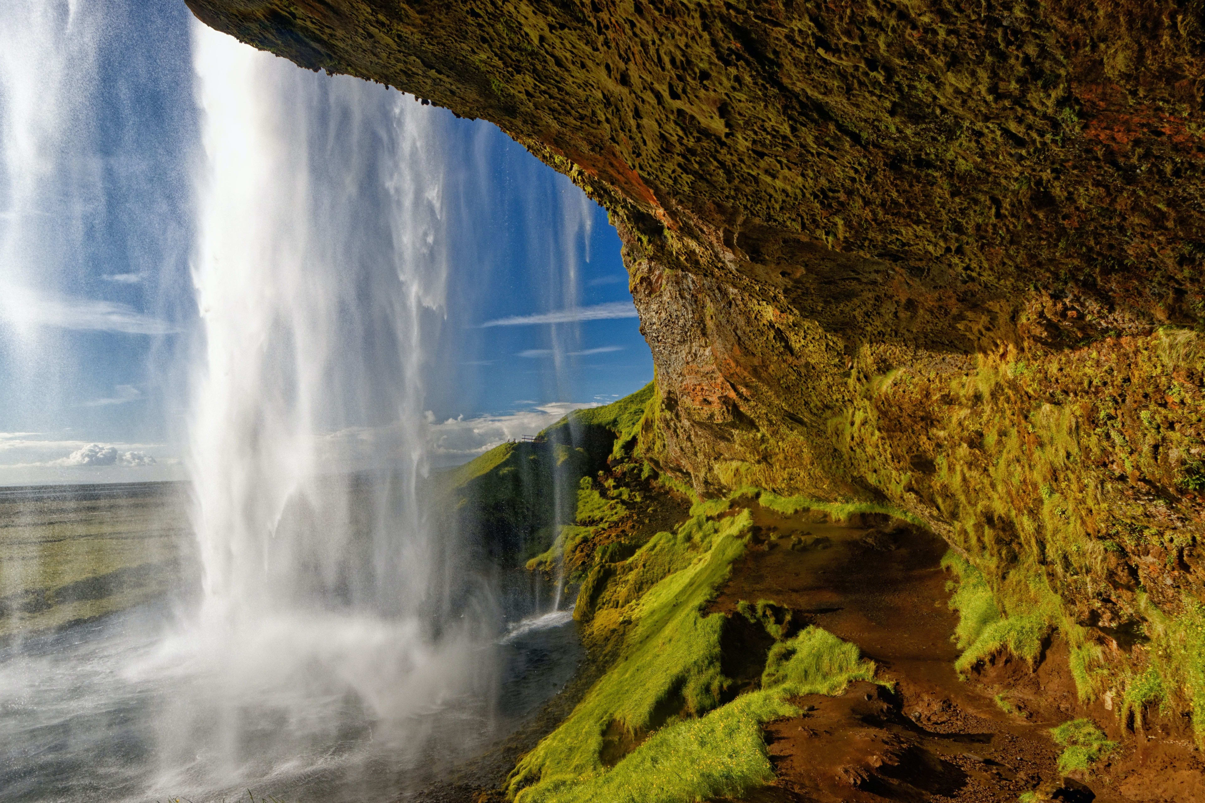 Seljalandsfoss from behind