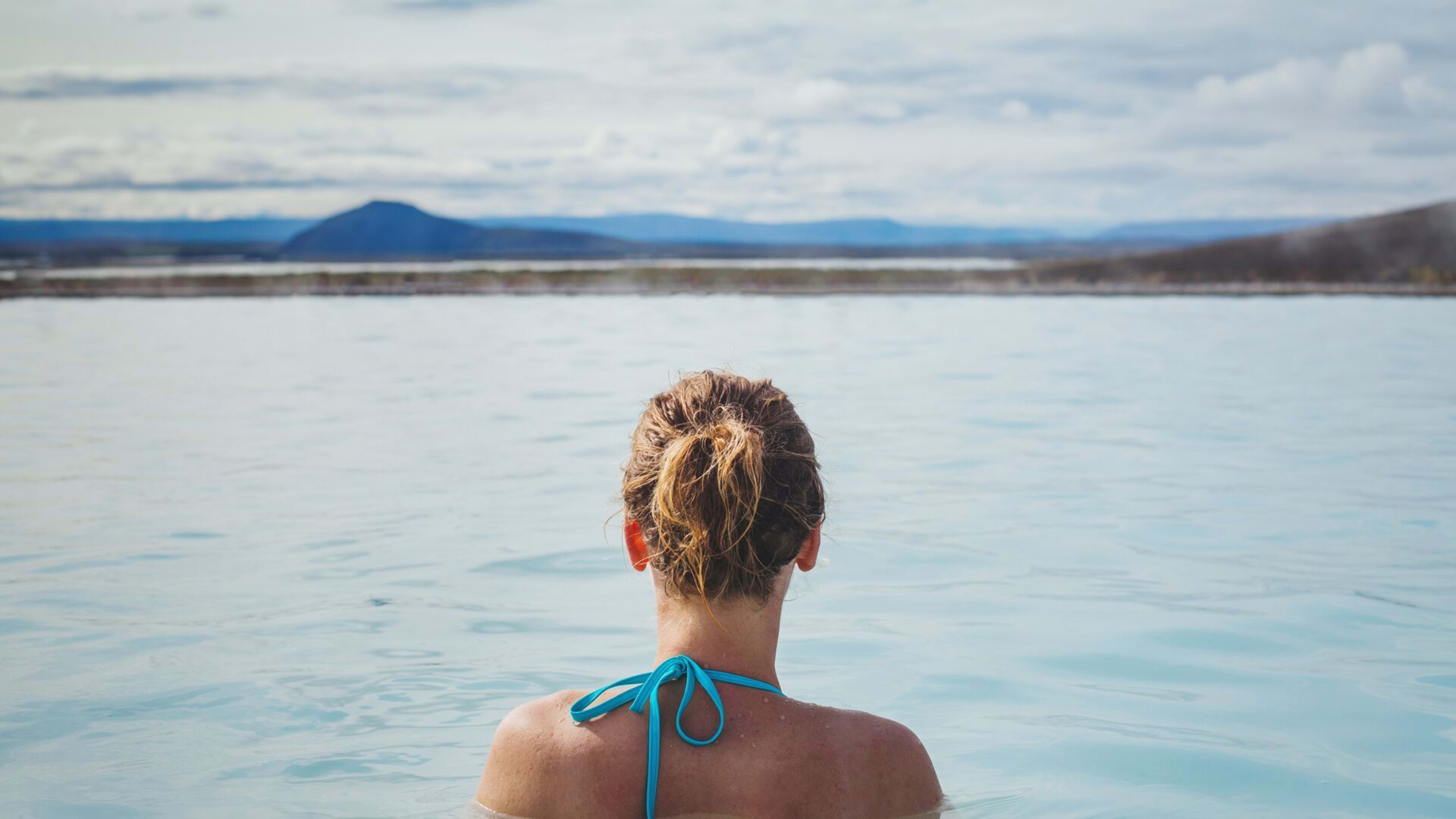 Woman at Myvatn Nature Baths