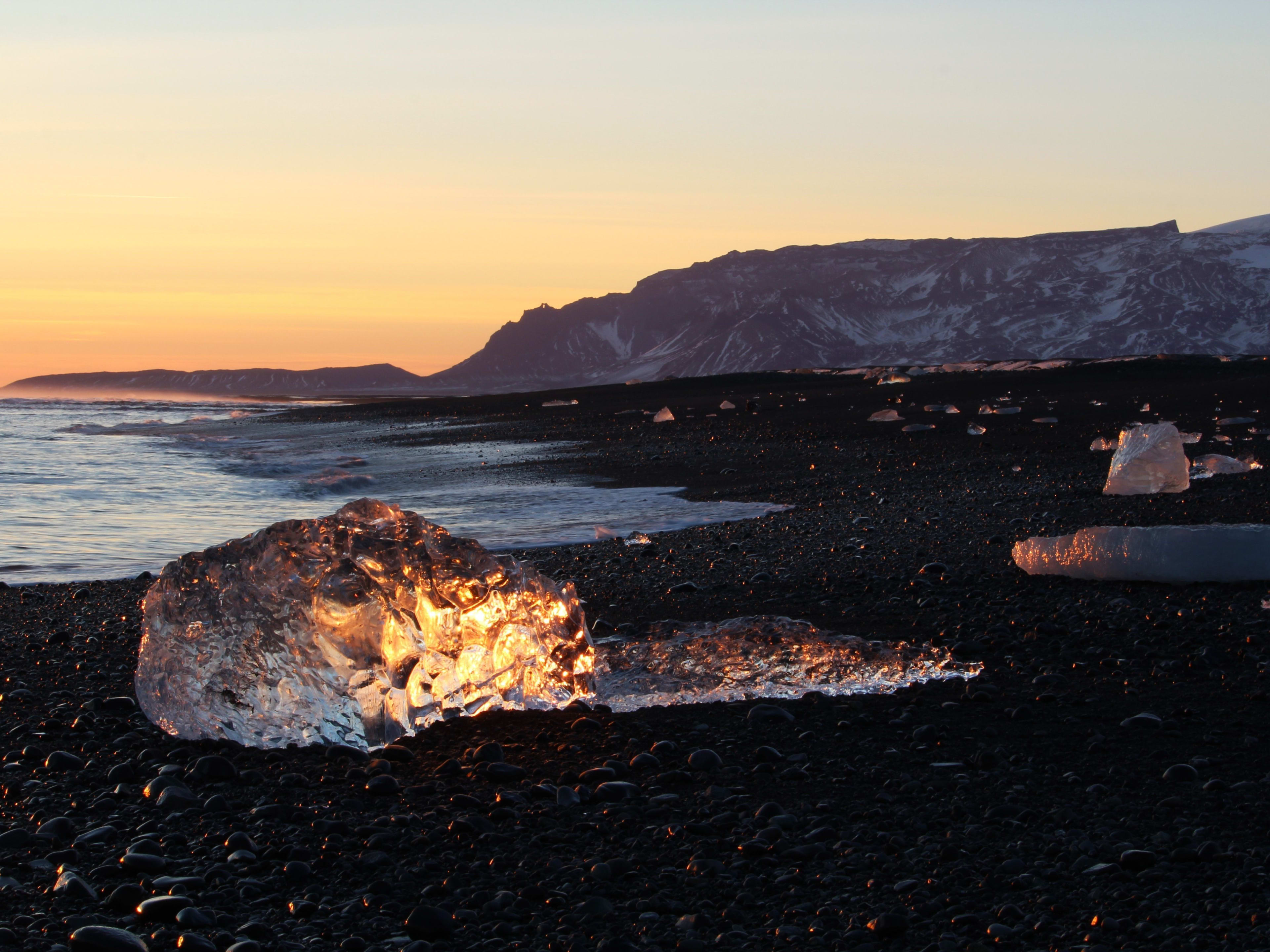 diamond beach of south iceland