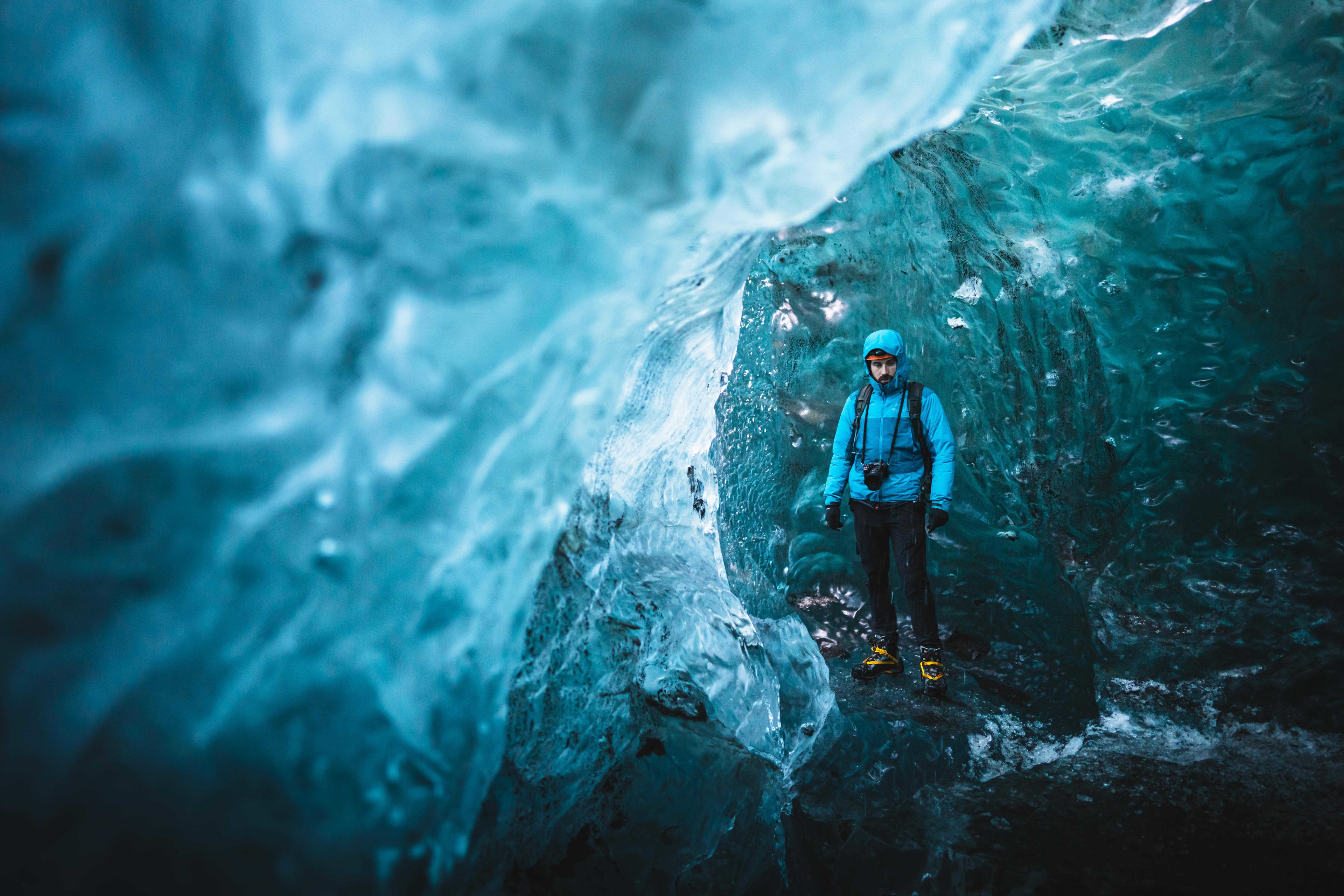blue ice cave discovery 