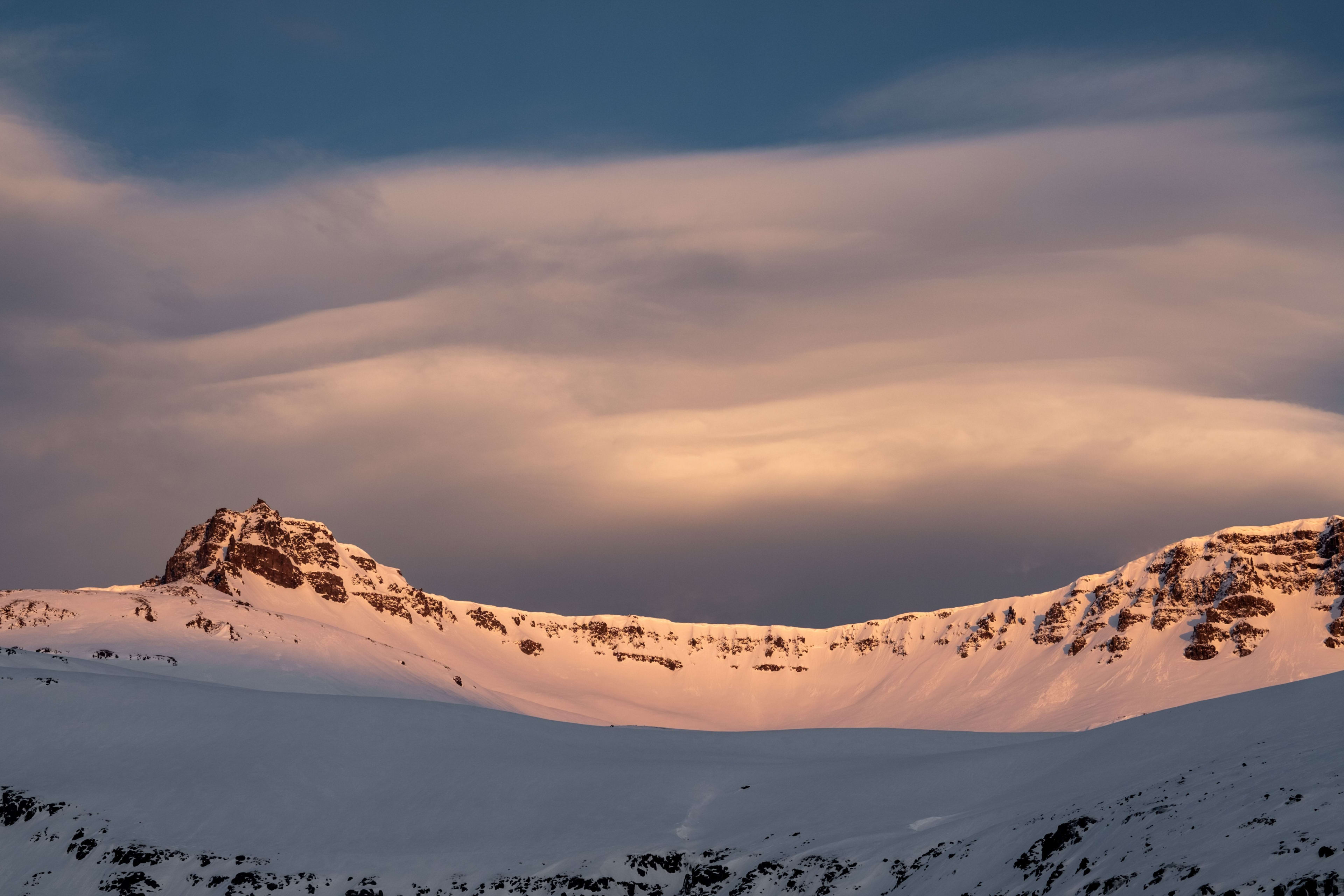 snowy mountain-east iceland