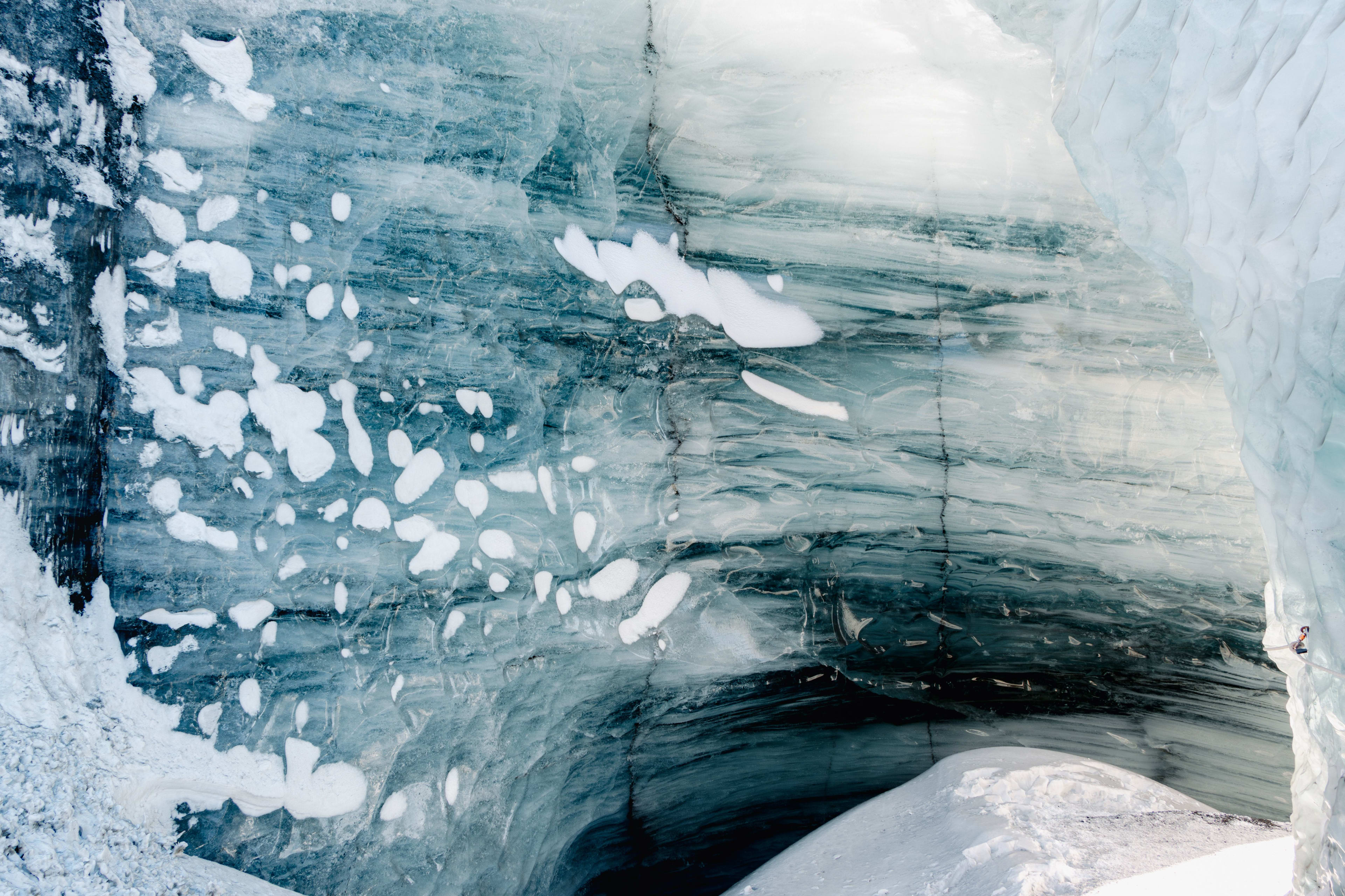 ice wall of katla ice cave