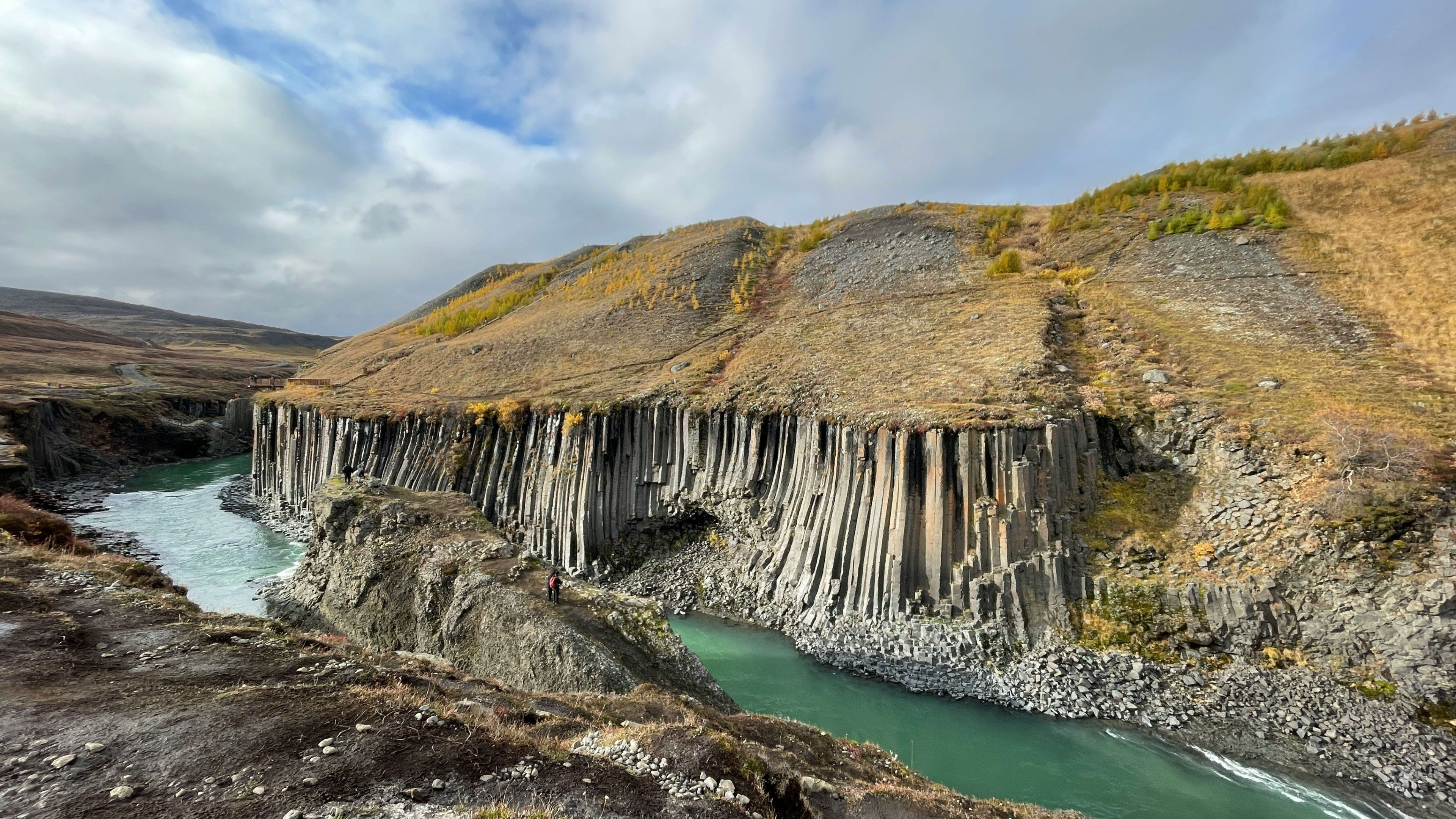 studlagil canyon of northeast iceland