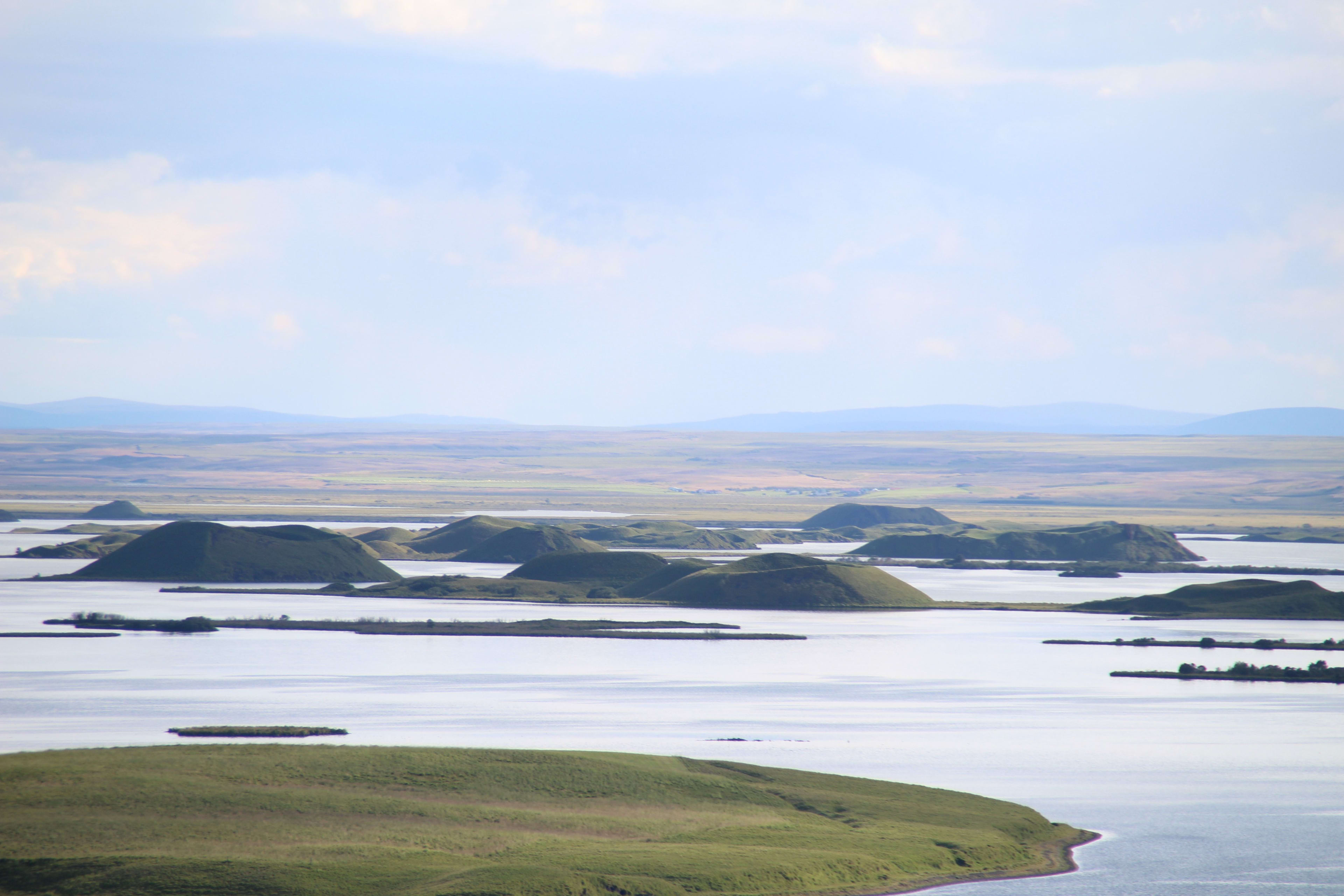 peaceful lake myvatn area