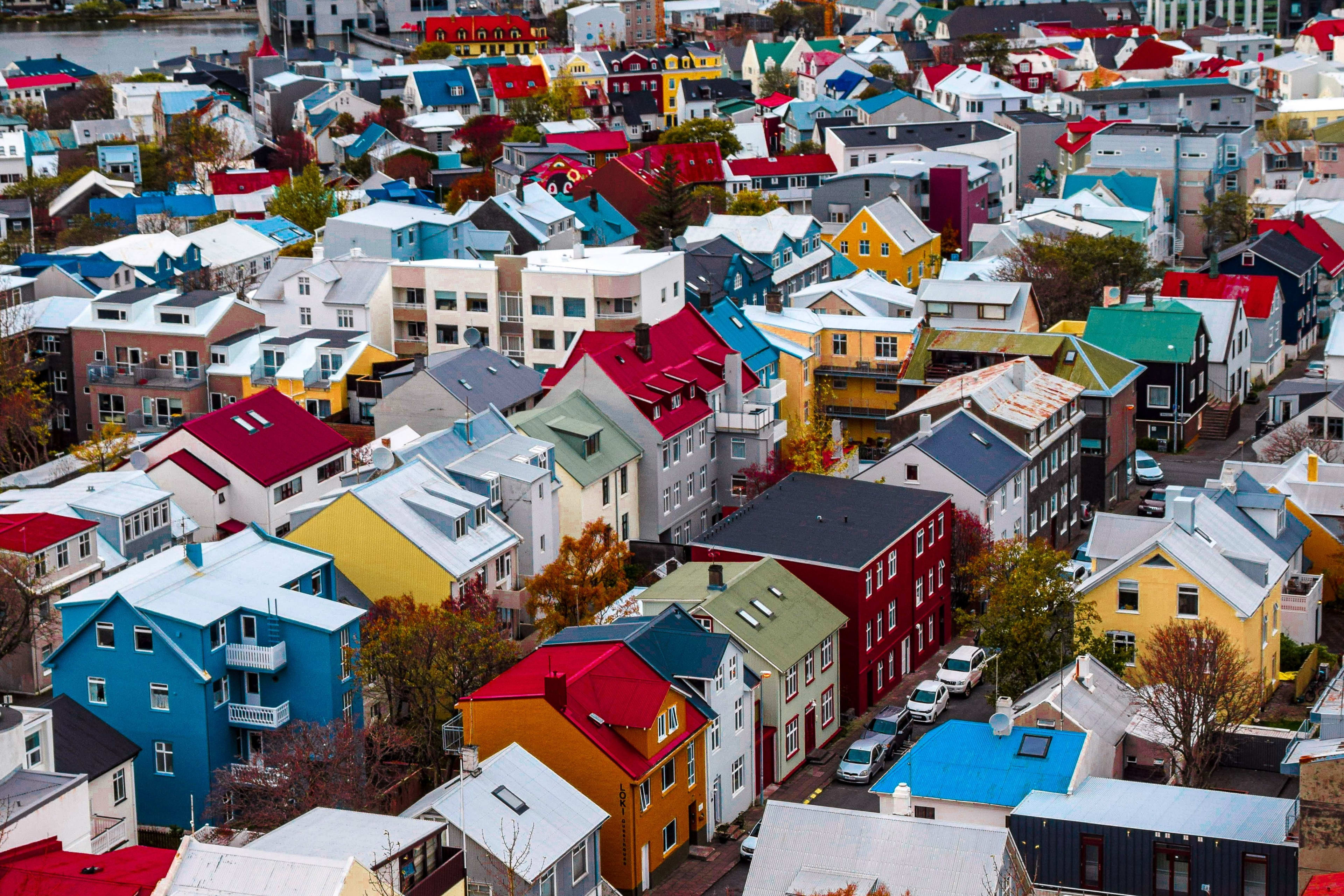 colorful houses of reykjavik