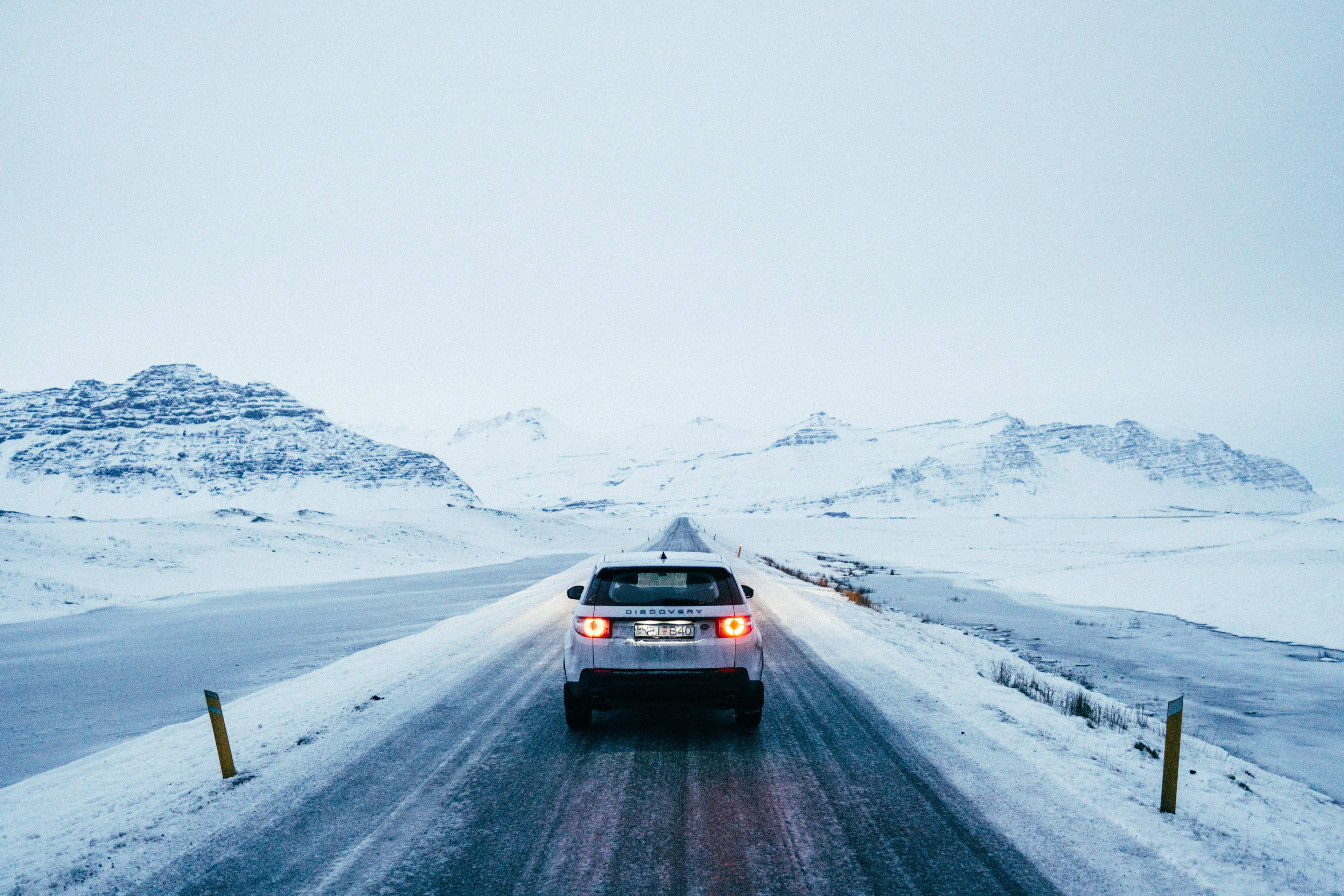 driving in winter iceland