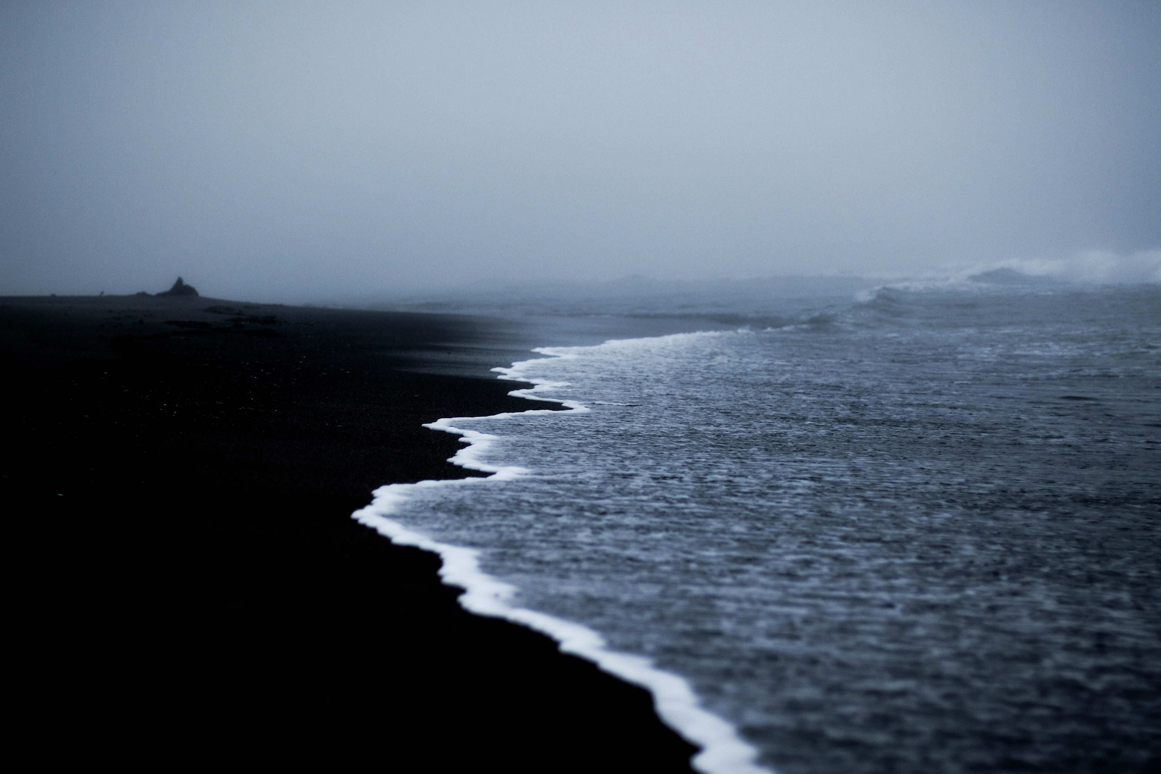 black sand beach-south iceland