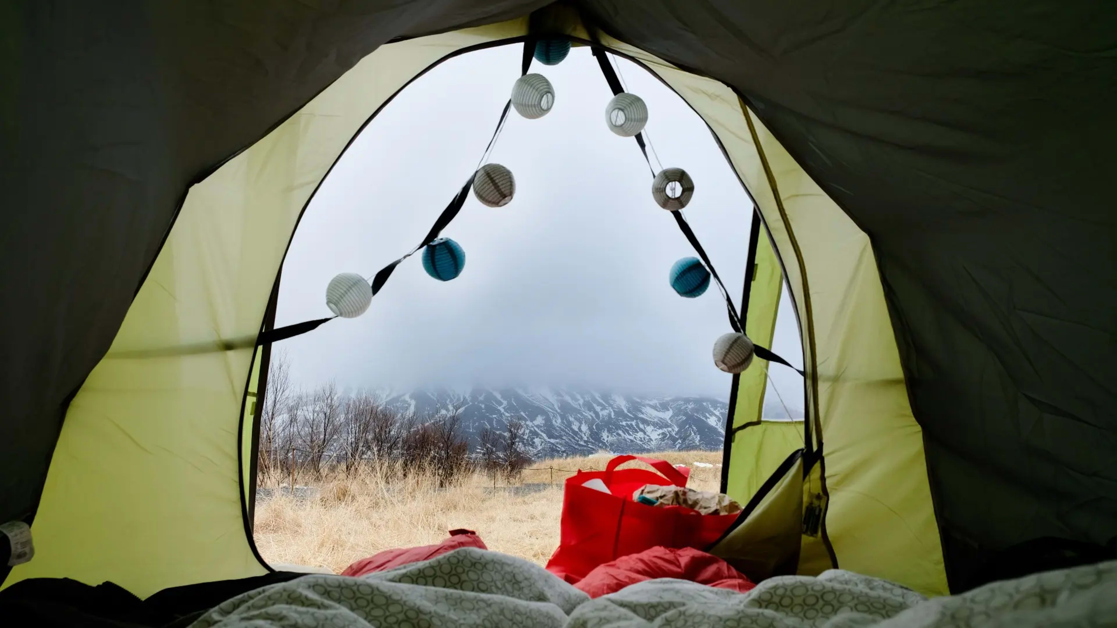 tent in iceland wild